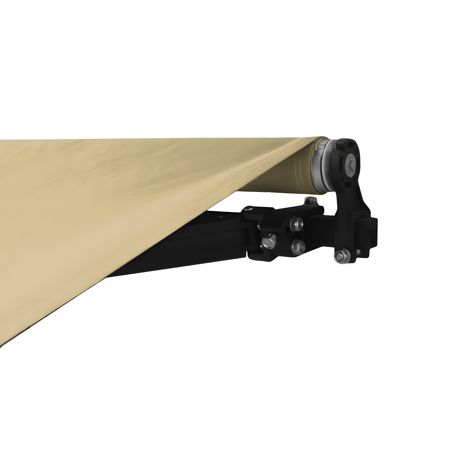 Retractable Home Patio Awning | Deck Canopy |UV Protection Sunshade | Manual Black Frame | Upgraded 2024