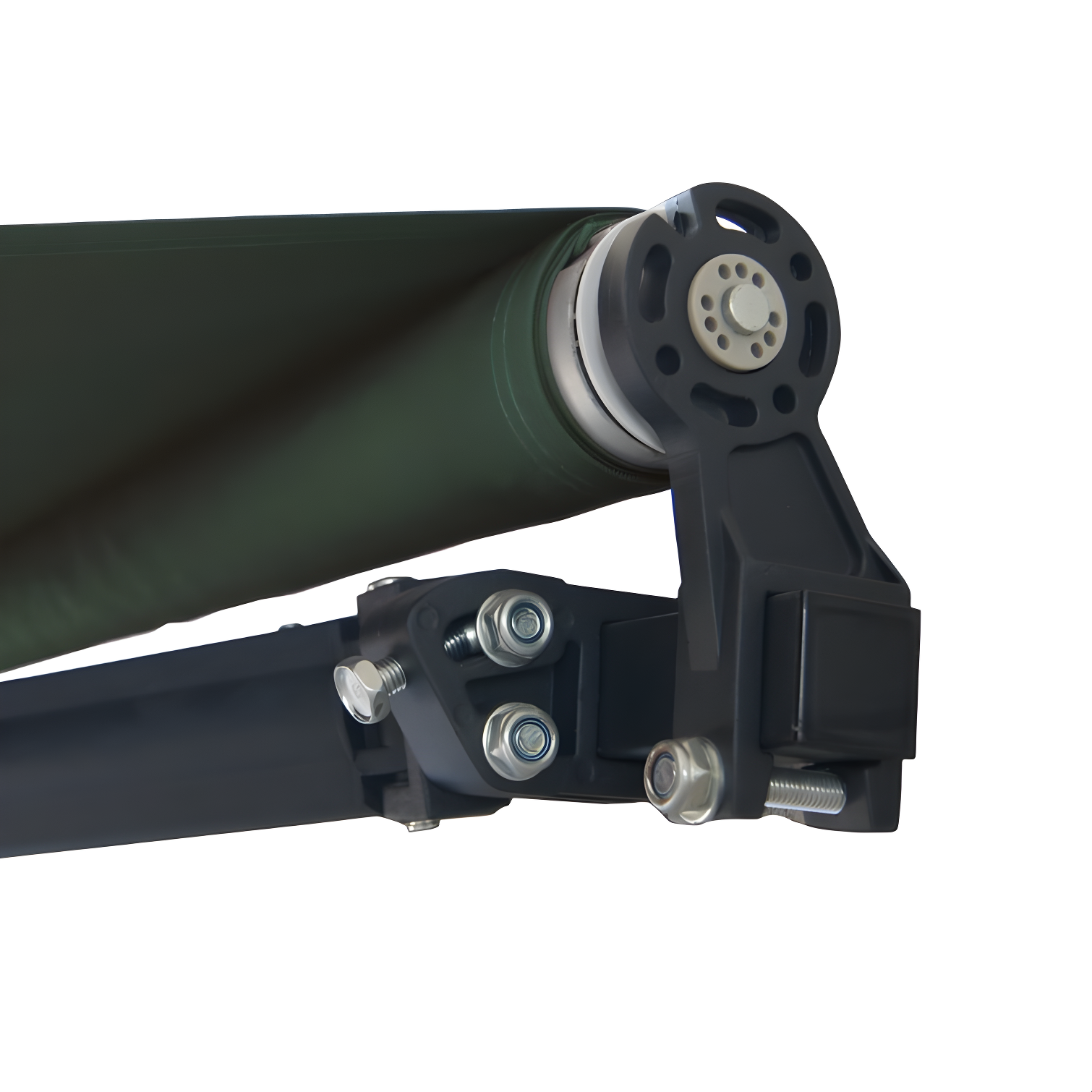 Retractable Home Patio Awning | Deck Canopy |UV Protection Sunshade | Manual Black Frame | Upgraded 2024