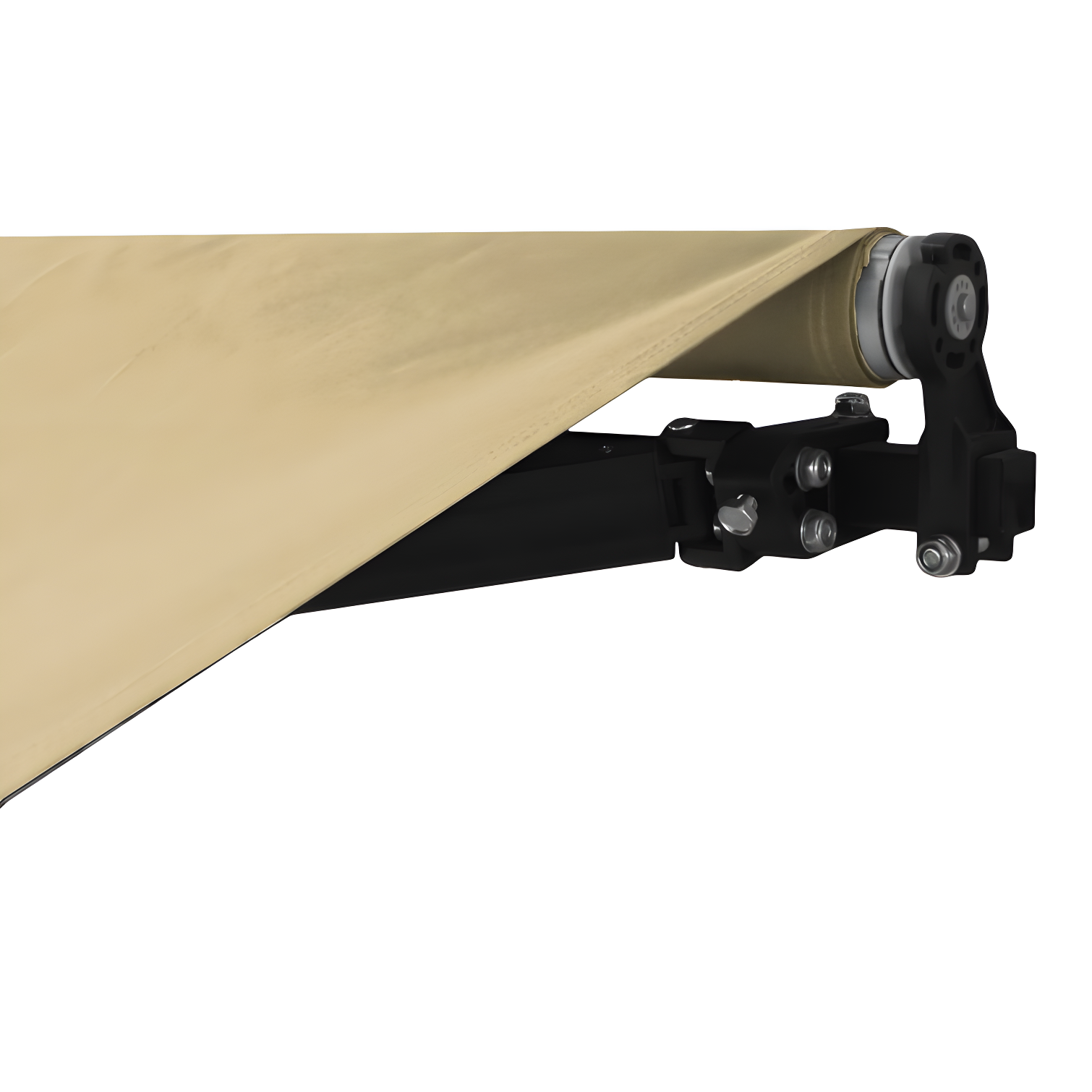 Retractable Home Patio Awning | Deck Canopy |UV Protection Sunshade | Manual Black Frame | Upgraded 2024