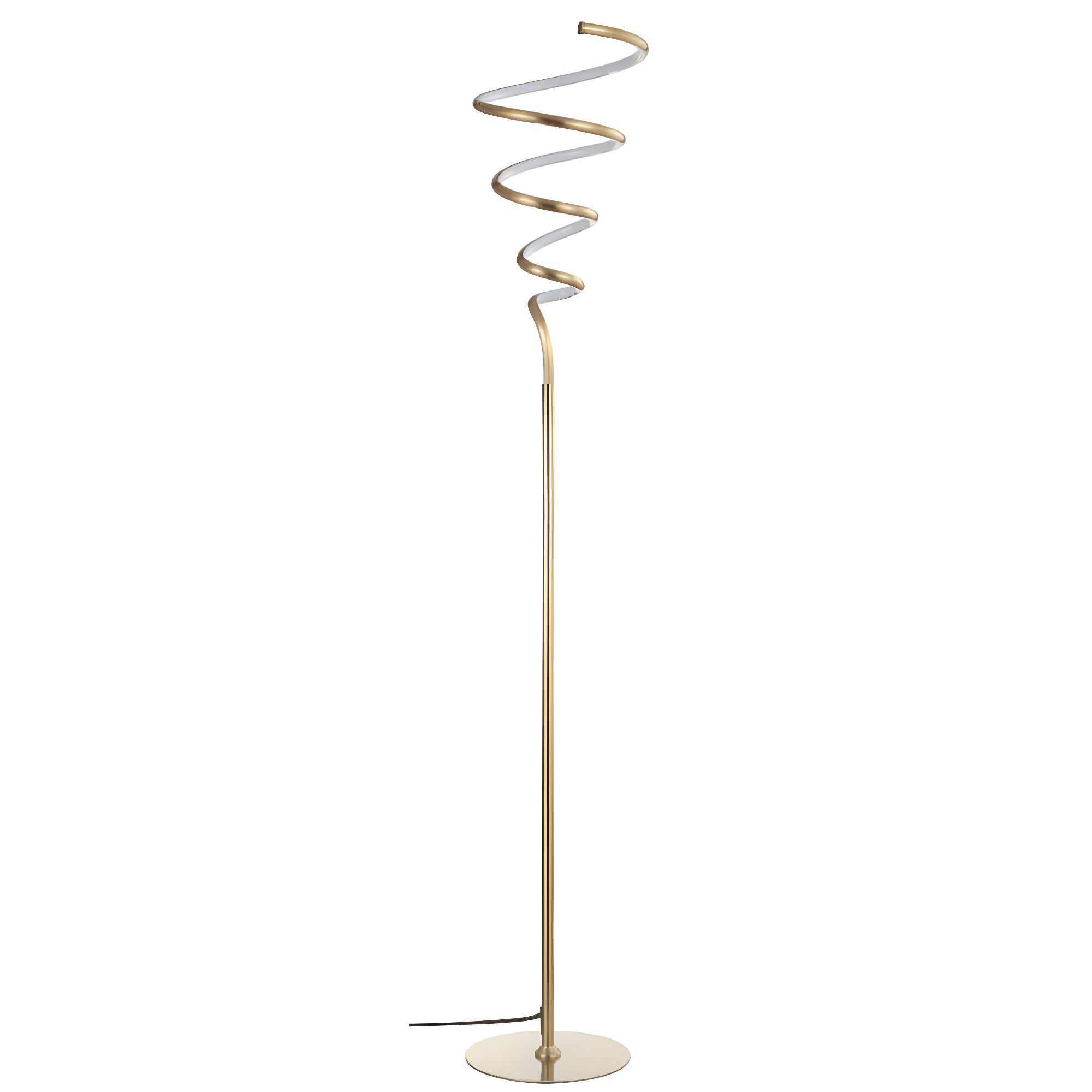 Scribble 60.5" Gold Modern Metal LED Floor Lamp