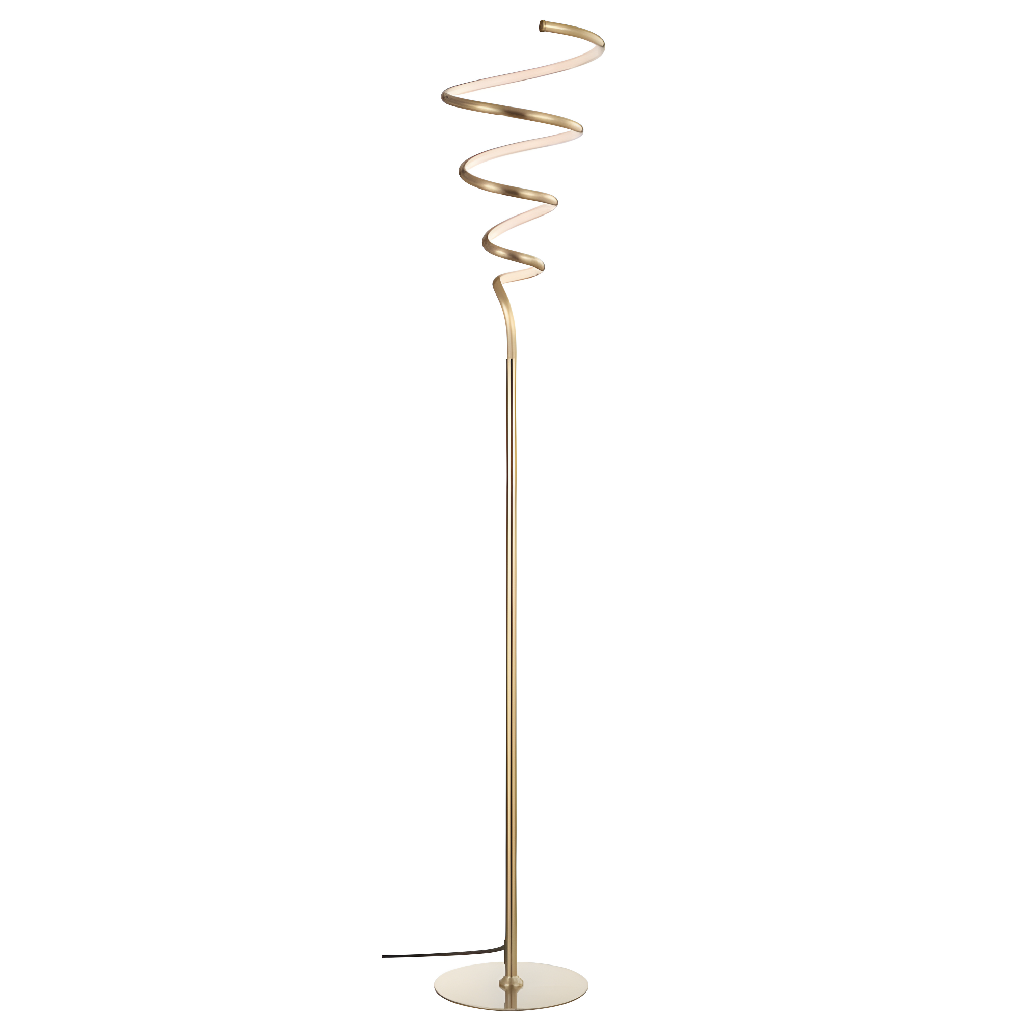 Scribble 60.5" Gold Modern Metal LED Floor Lamp