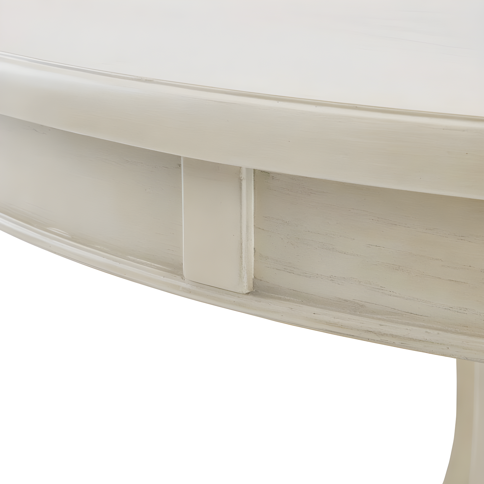 Madison Park Helena Round Dining Table Antique Cream: 4-Seater Pedestal, Kitchen Furniture