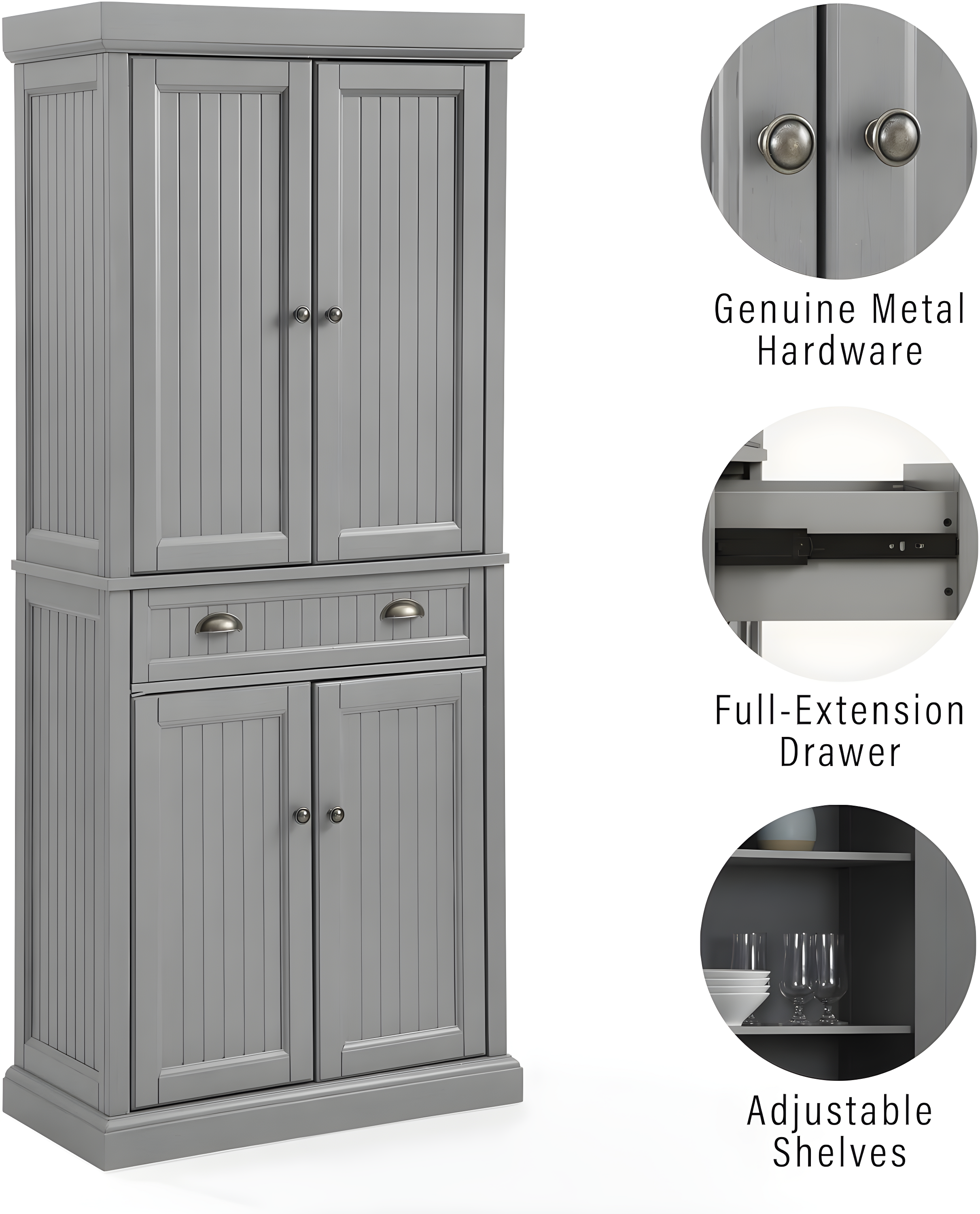 Seaside 72'' Kitchen Pantry