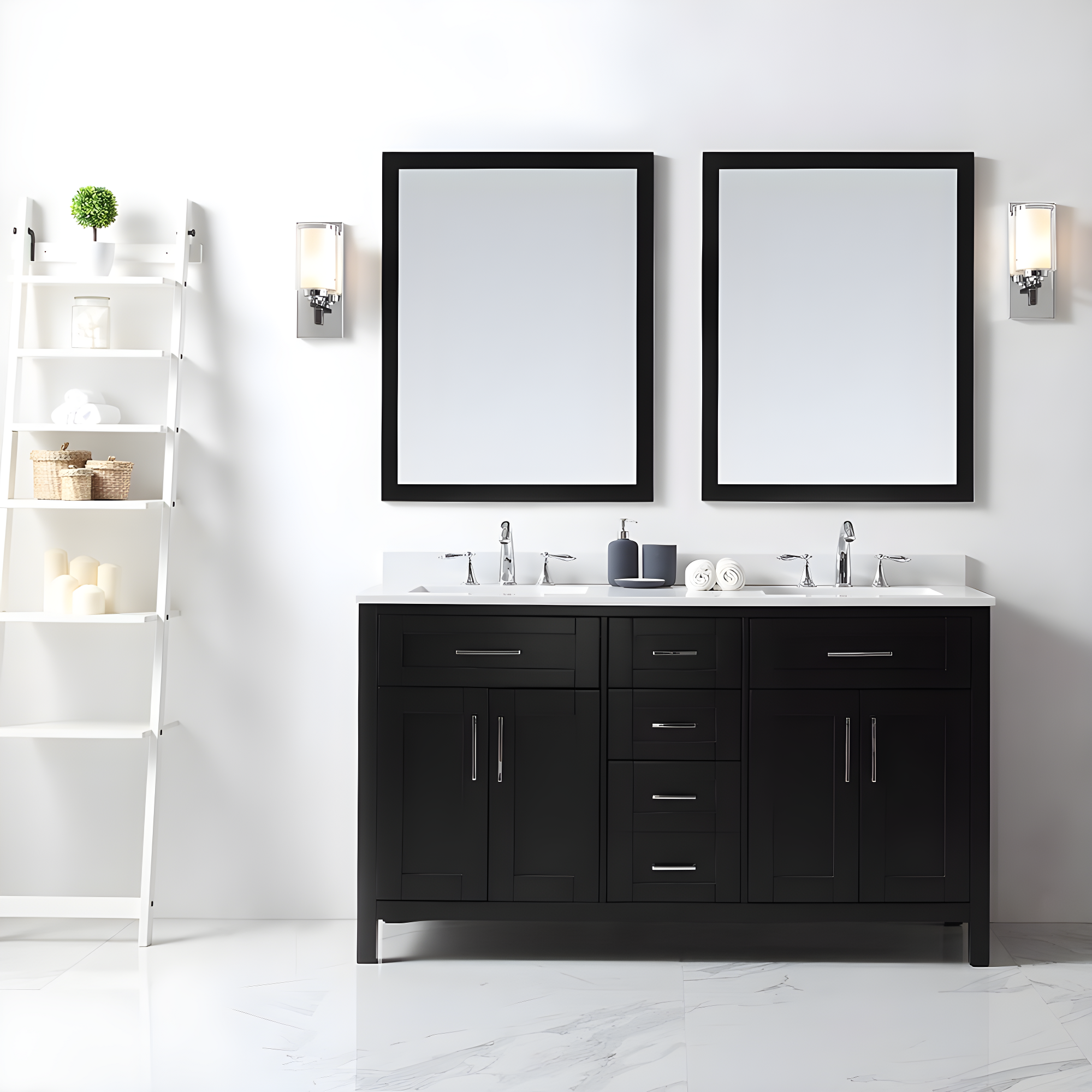 OVE Decors Tahoe 60" Double Bathroom Vanity