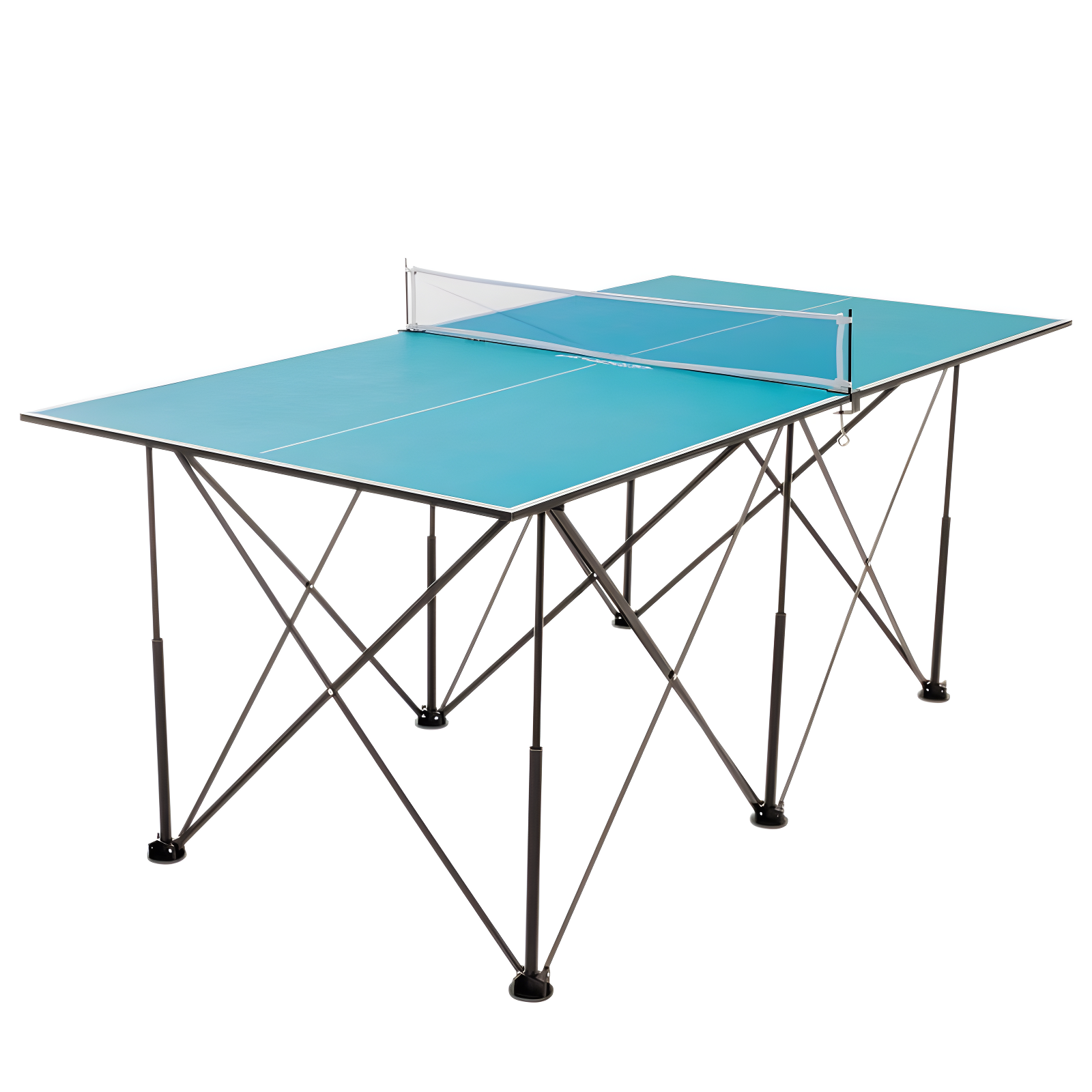 Ping-Pong Pop up Foldable Indoor Table Tennis Table with Paddles and Balls (19mm Thick)