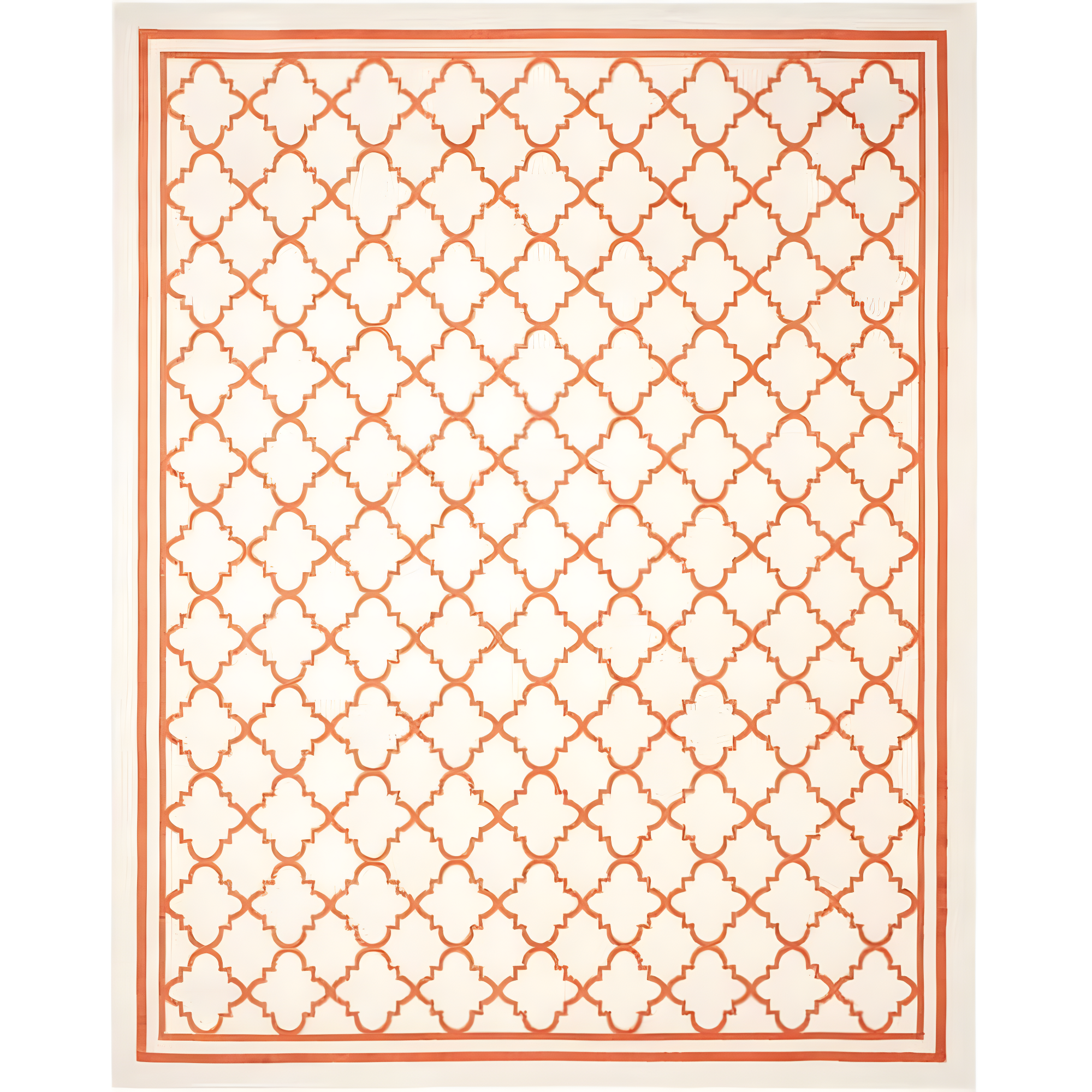 Amherst AMT422 Power Loomed Indoor Area Rug - Beige/Orange - 7'x7' - Safavieh