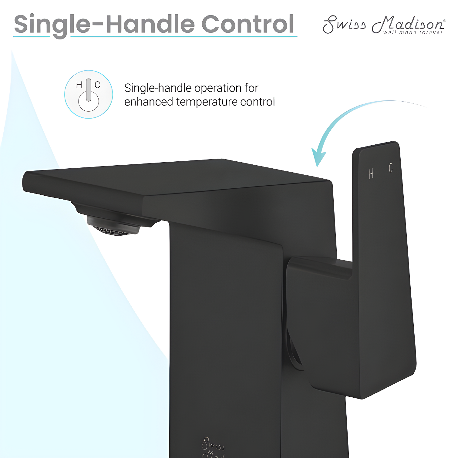 Carre Single Hole, Single-Handle, Bathroom Faucet
