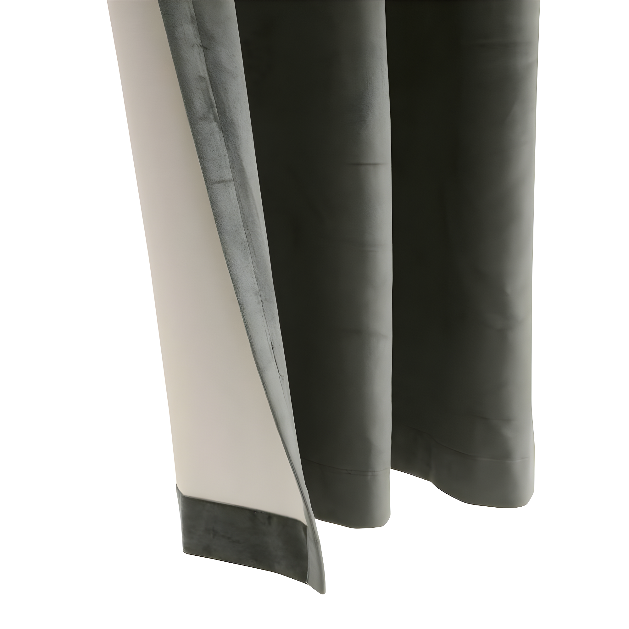 Thermaplus Seren Room Darkening Window Treatment Dual Header Curtain Panel for Bedroom Livingroom 50" x 63" Dark Grey