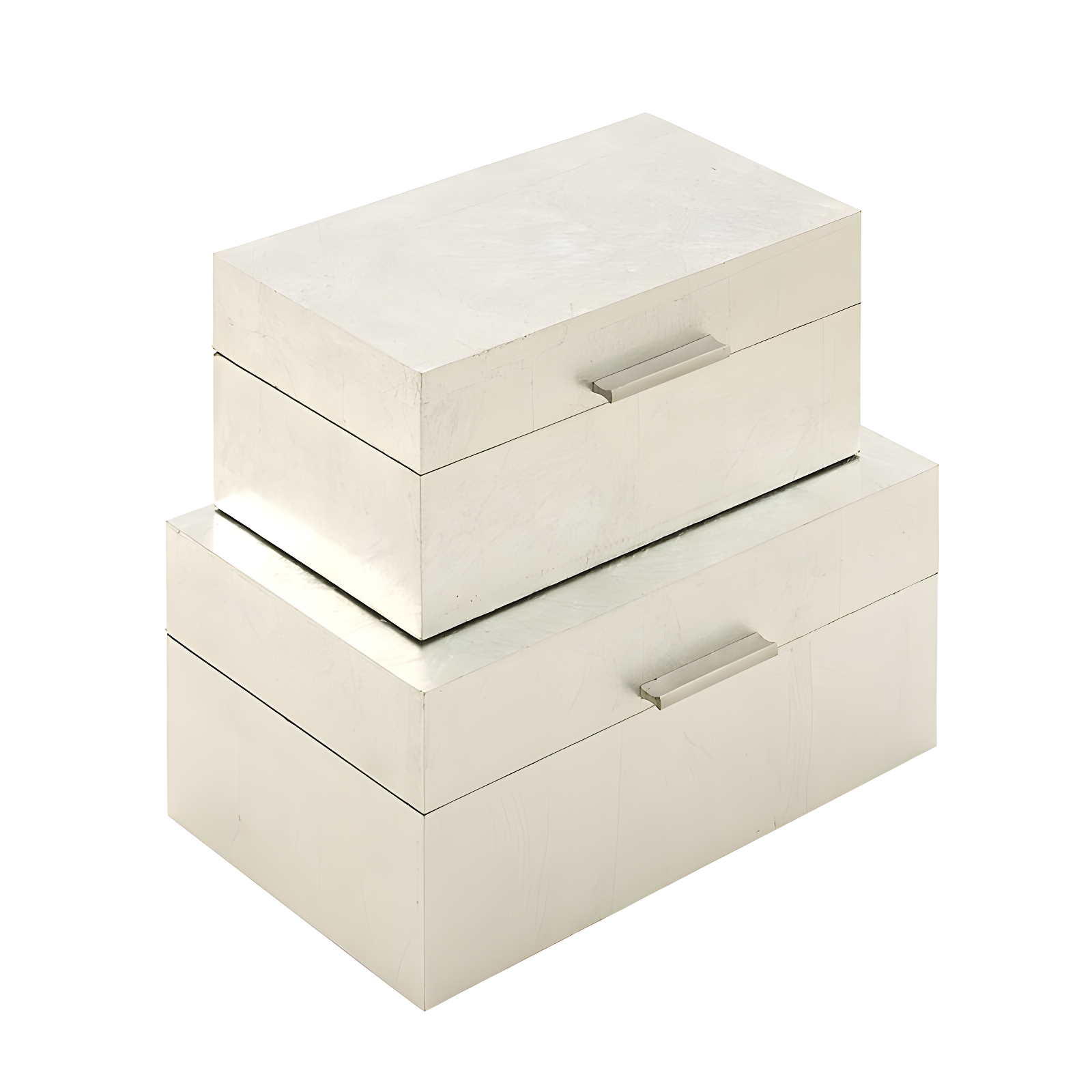 CosmoLiving by Cosmopolitan Wooden Decorative Box with Textured Foiled Exterior Set