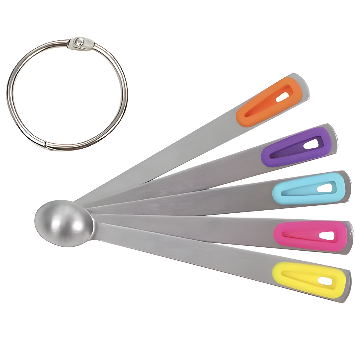 Measuring Spoons Set, Heavy Duty Stainless Steel Measuring Spoons, Mini Measuring Spoon for Cooking Baking, Tablespoon Teaspoon for Dry or Liquid Ingredients, Fits in Spice Jar,set of 5