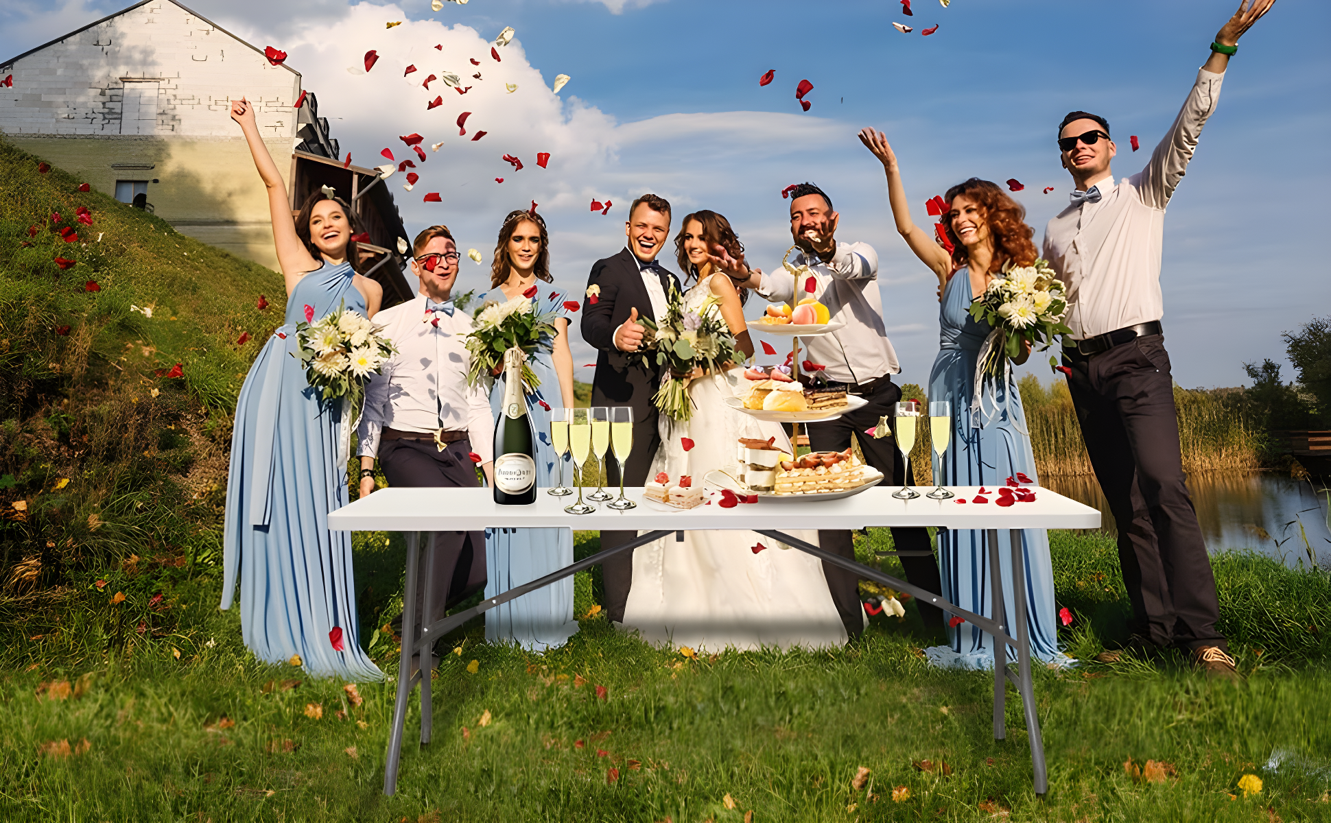 6 Foot Folding Table,White Plastic Folding Table,Built-in Handle,White