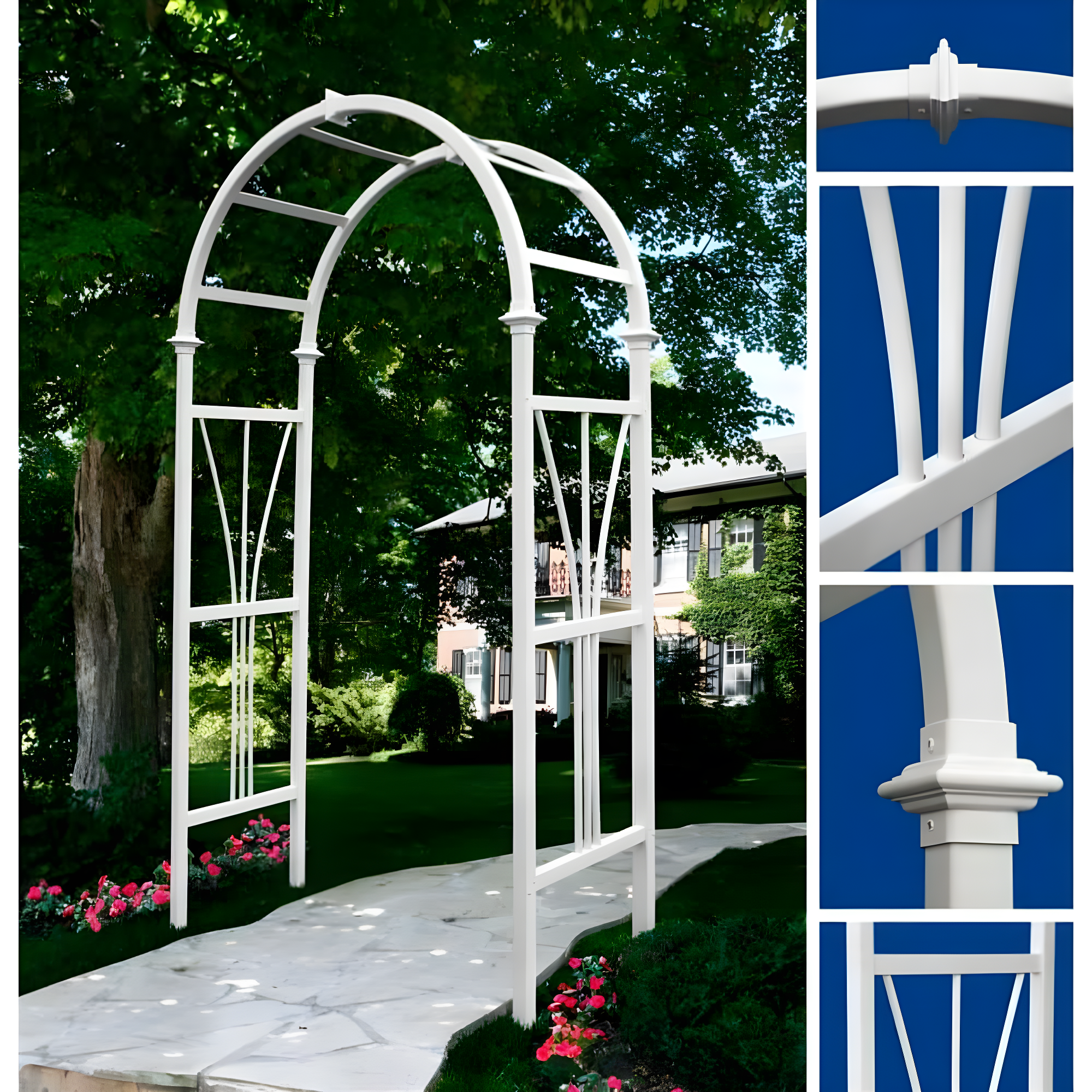 White Vinyl Arbor
