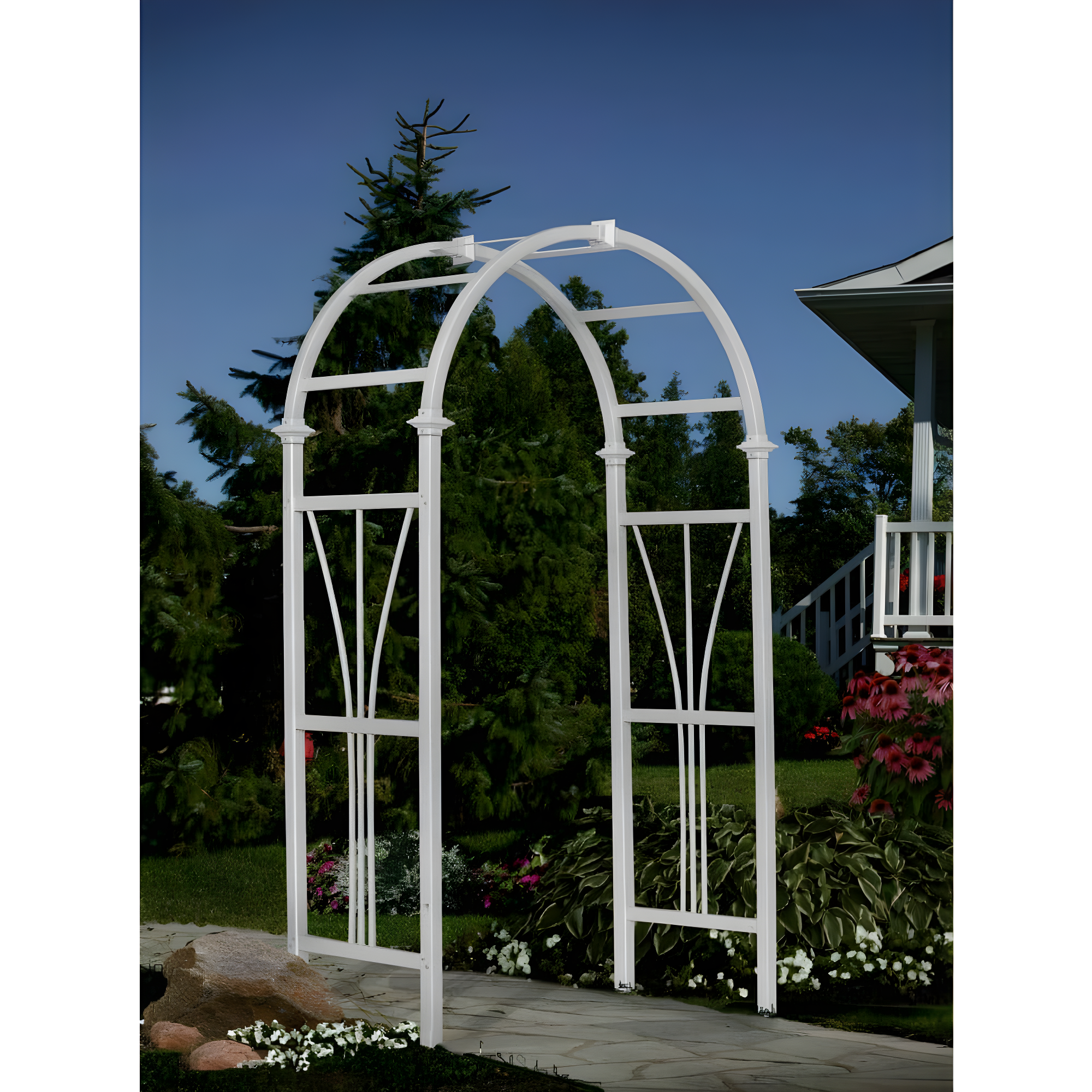 White Vinyl Arbor