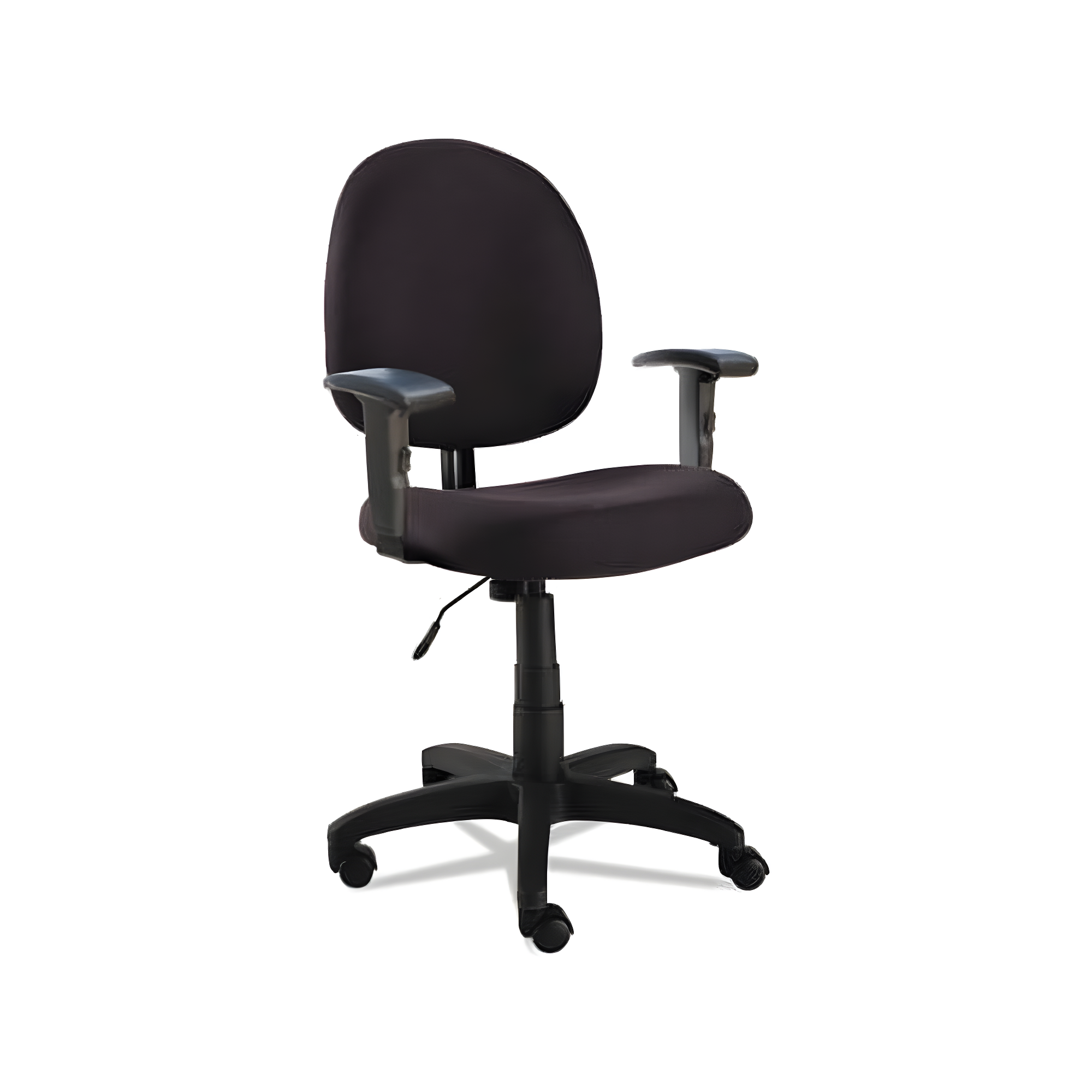 Alera Essentia Series Swivel Task Chair with Adjustable Arms, Supports Up to 275 lb, 17.71" to 22.44" Seat Height, Black