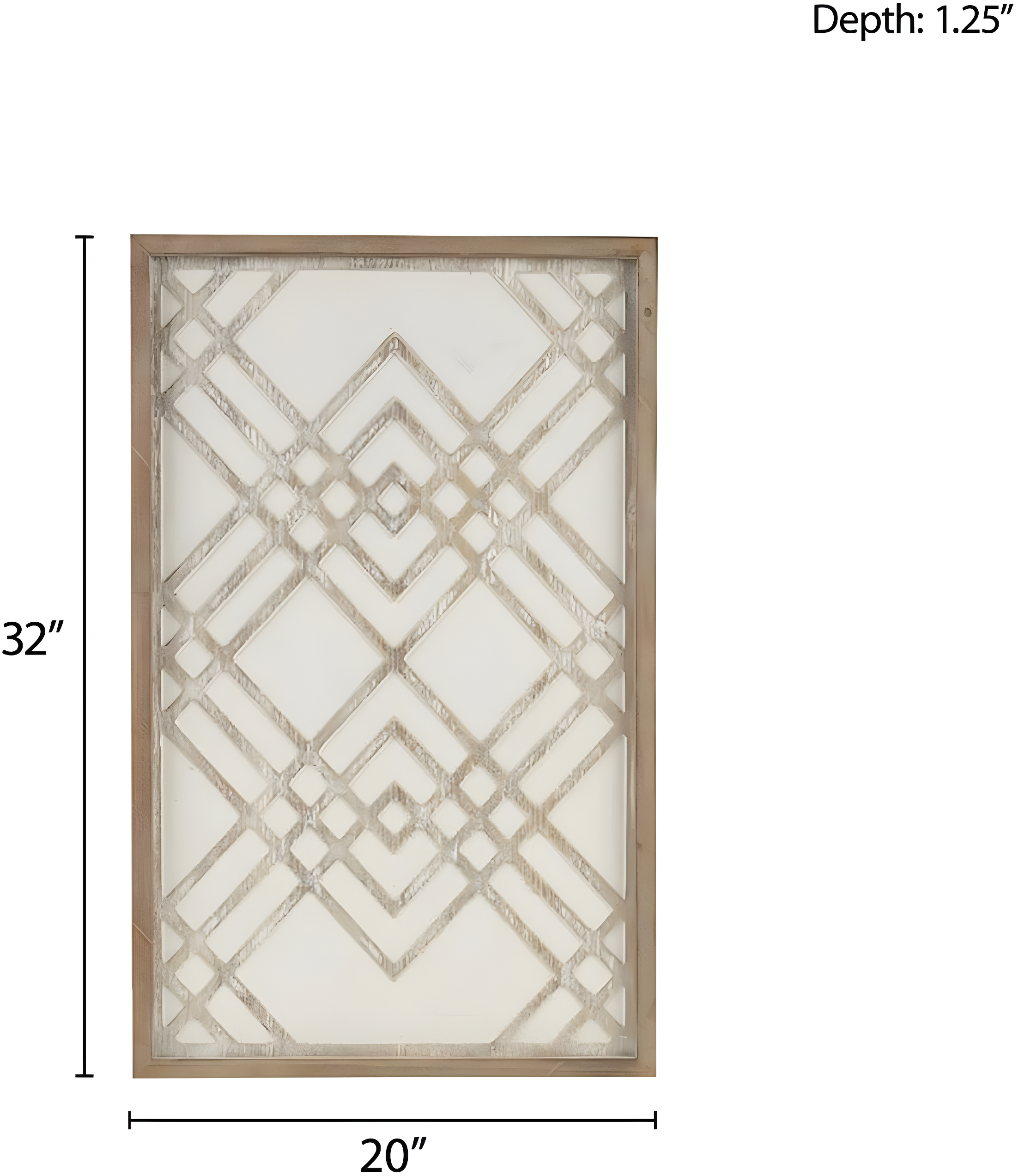 Exton Geo Carved Wall Wood Panel: Overlapping Design, MDF & Fir - Madison Park