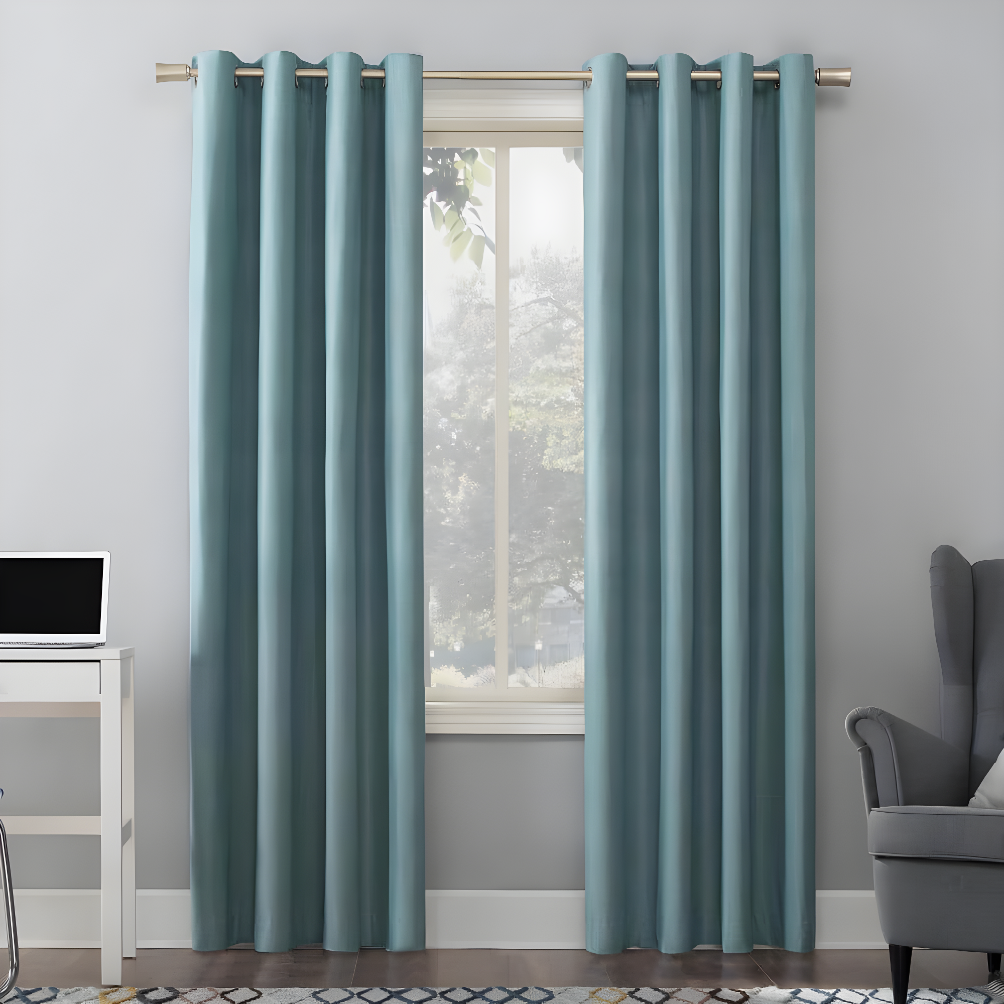 Sun Zero Cameron Thermal Insulated 100% Blackout Grommet Curtain Panel