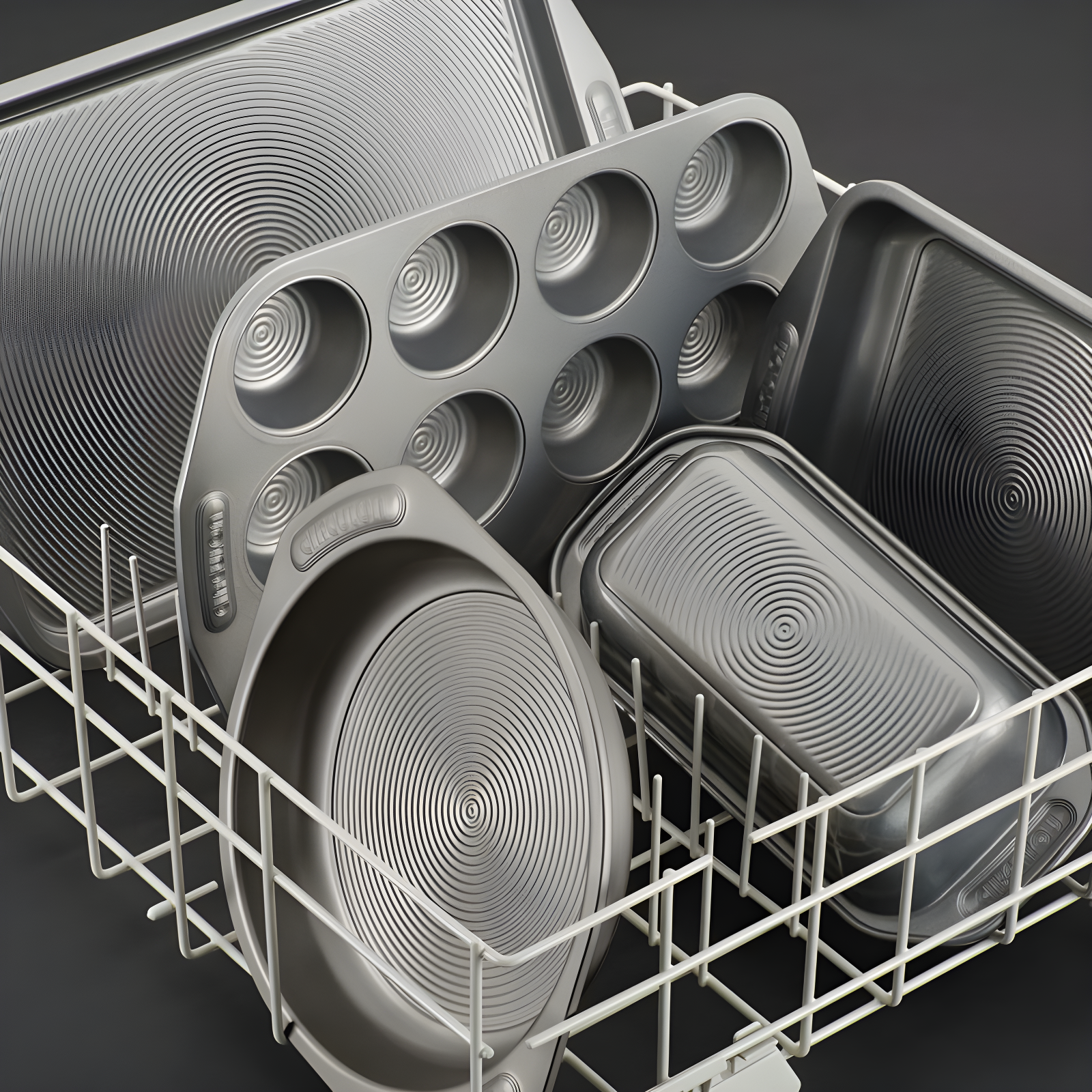 Circulon Circulon Nonstick Bakeware Mini Loaf Pan, 6-Cup, Gray