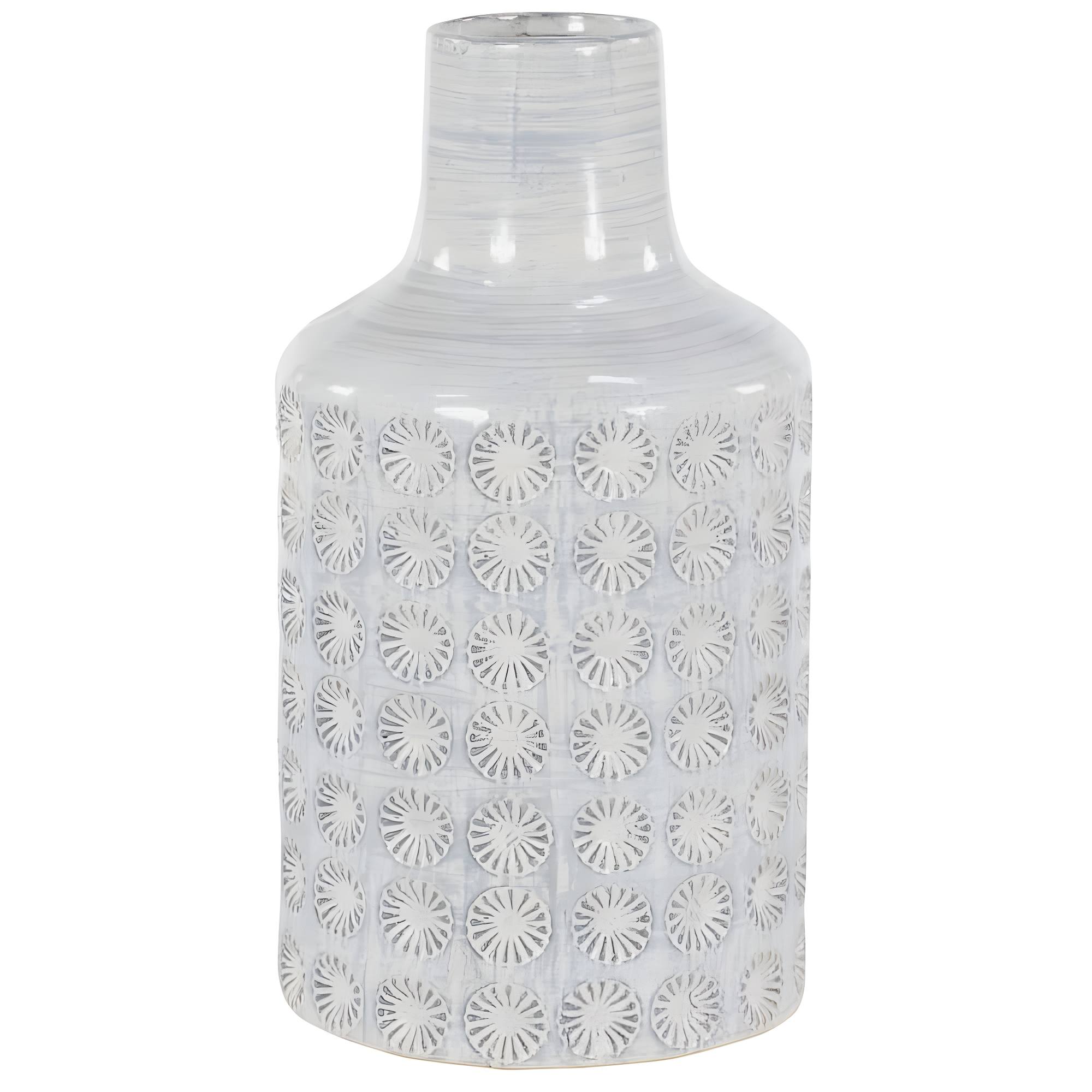 CosmoLiving by Cosmopolitan Porcelain Ceramic Floral Decorative Vase