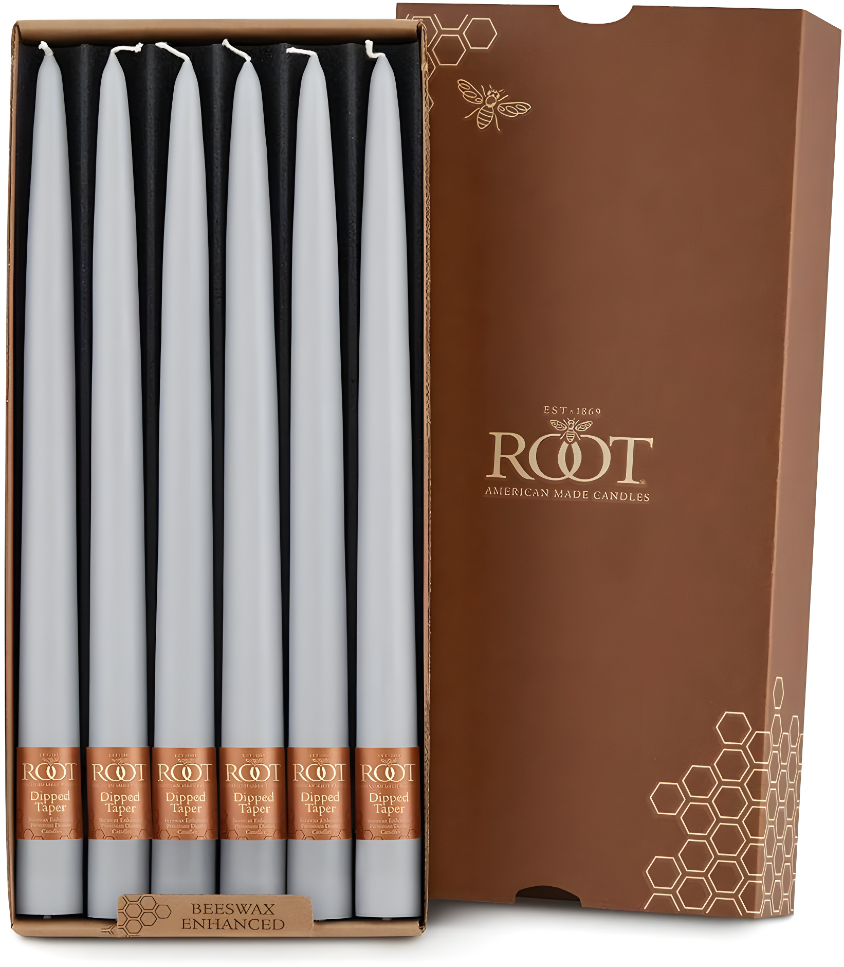 12 Piece Unscented Taper Candle Set