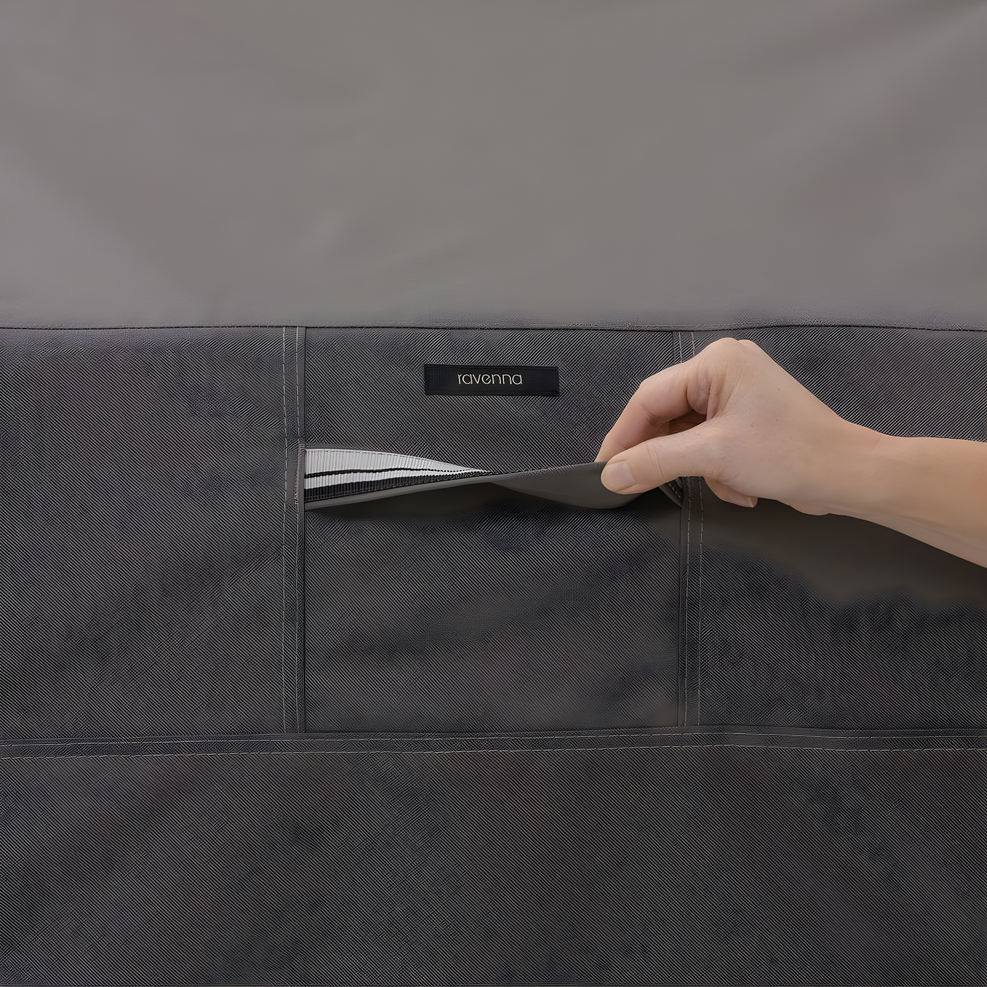 Classic Accessories Ravenna Water-Resistant 100 Inch Patio V-Shaped Sectional Lounge Set Cover