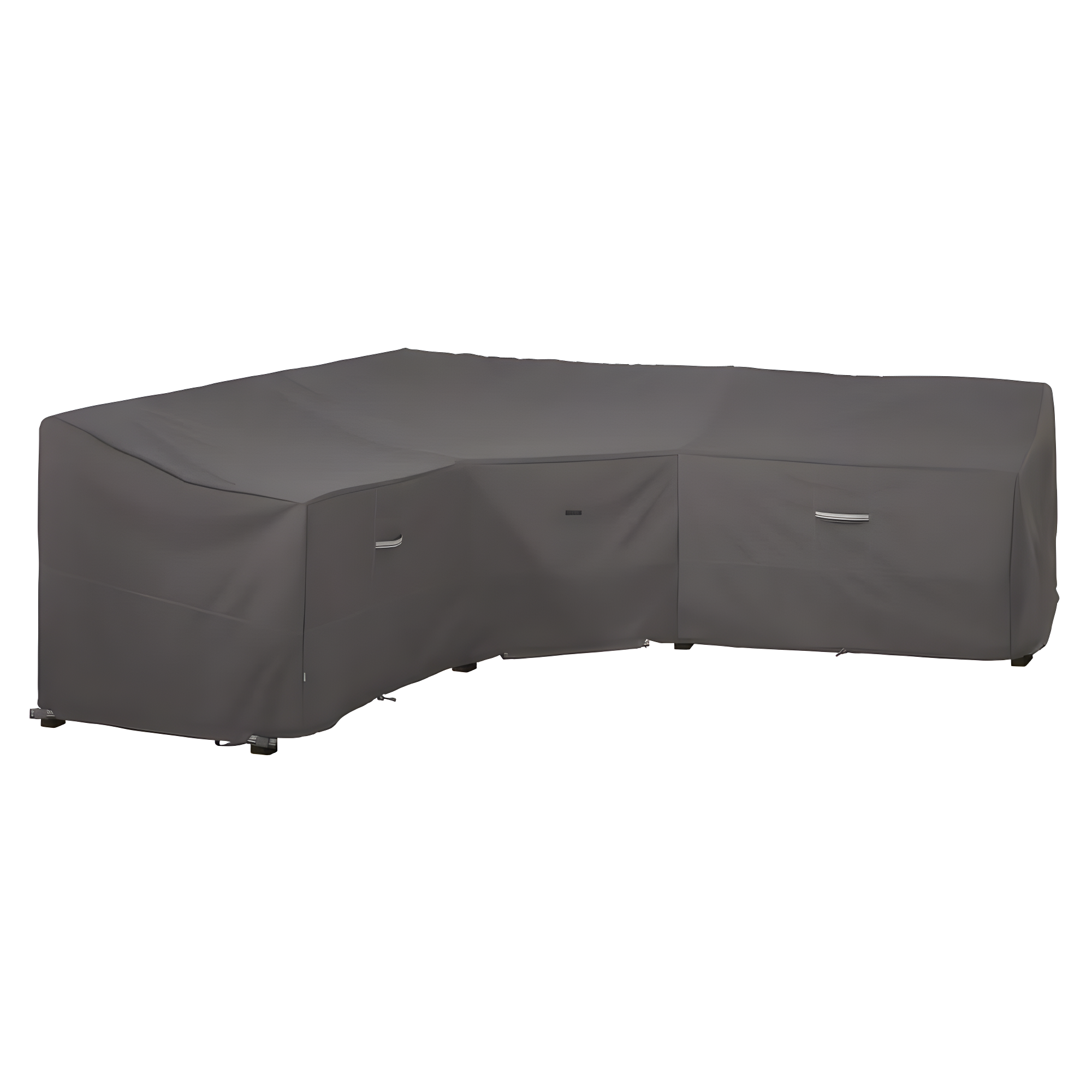 Classic Accessories Ravenna Water-Resistant 100 Inch Patio V-Shaped Sectional Lounge Set Cover