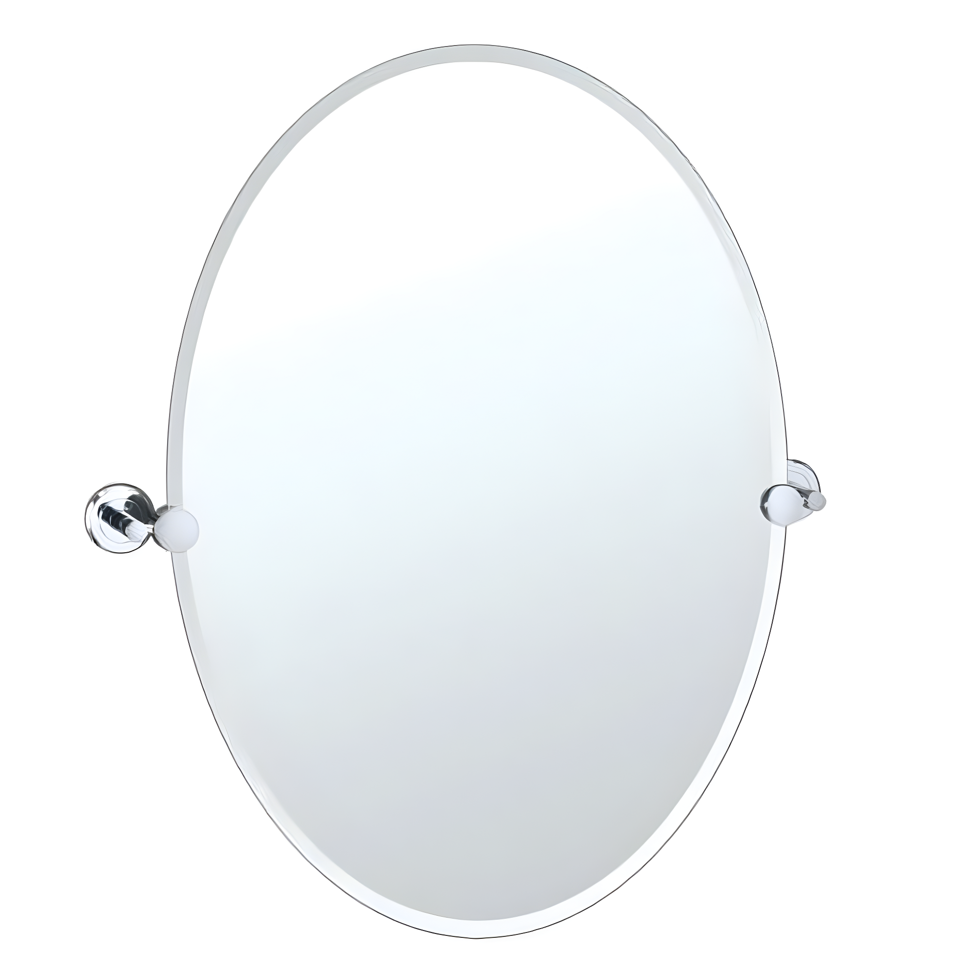 Latitude II Frameless Oval Wall Mirror | Bathroom Vanity Mirror