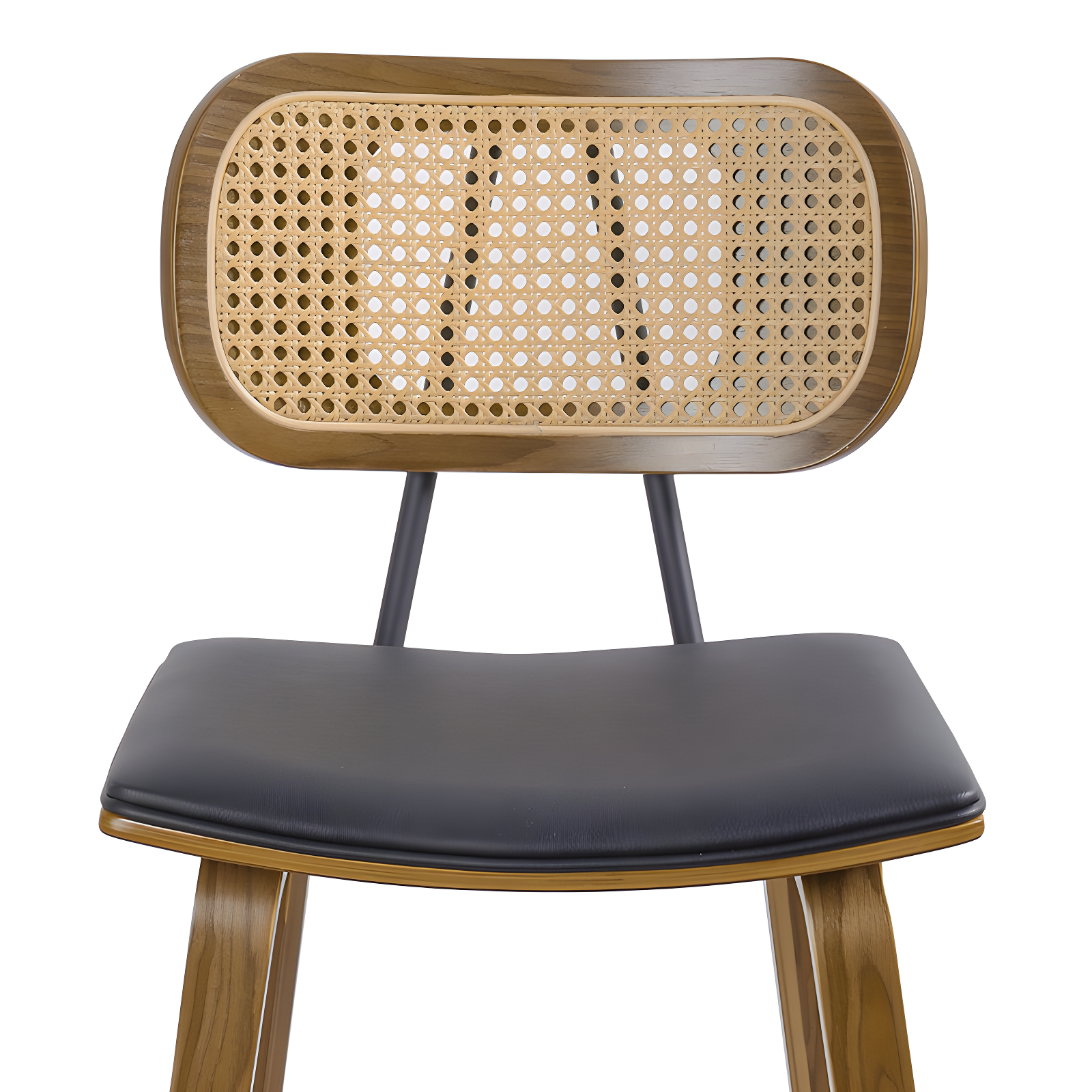 Latitude Run® 26" Upholstered Rattan Counter Height Stool (Set of 2)