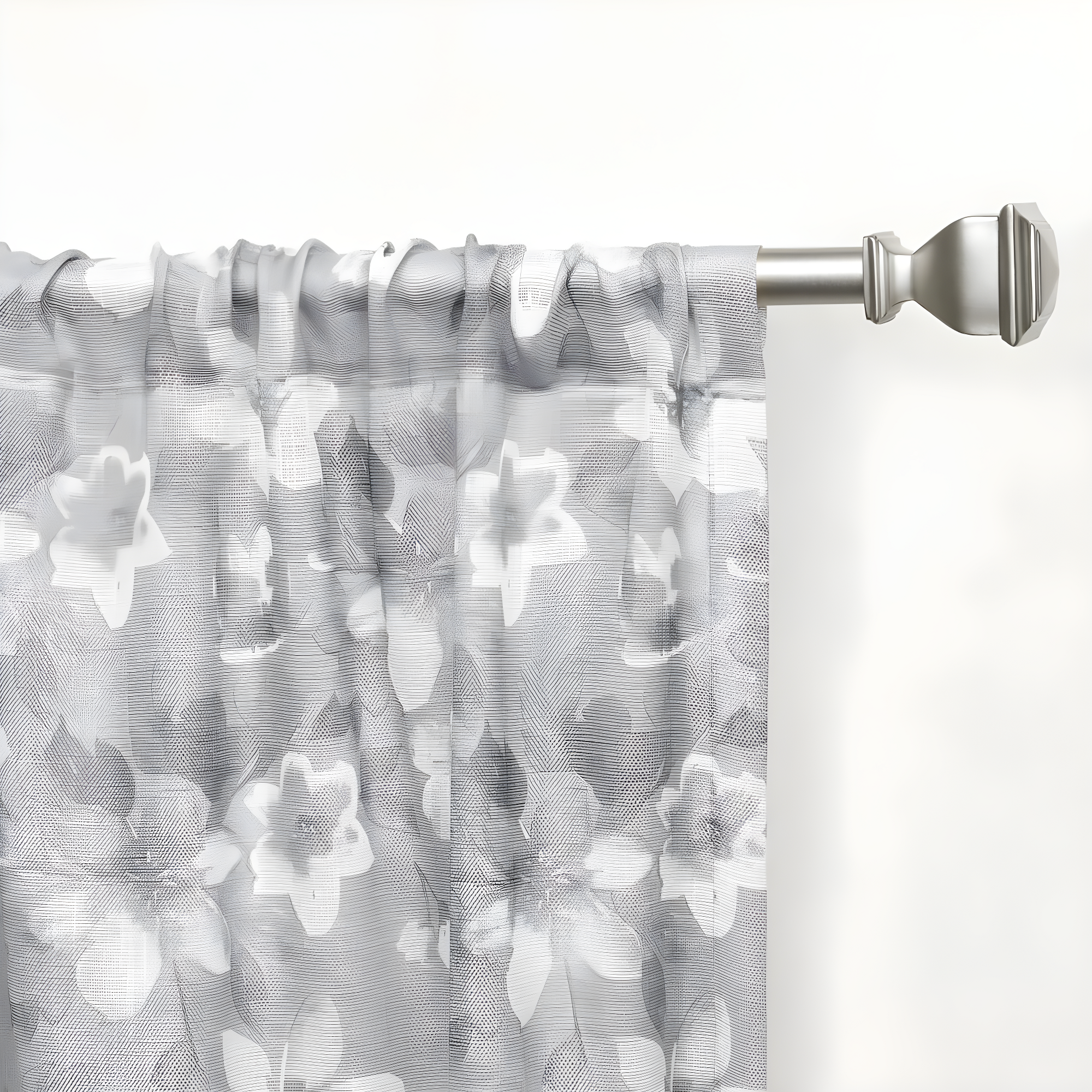 Nicole Miller Nicole Miller New York Dara Light Filtering, Semi Sheer Rod Pocket Curtain Panels (Set of 2)