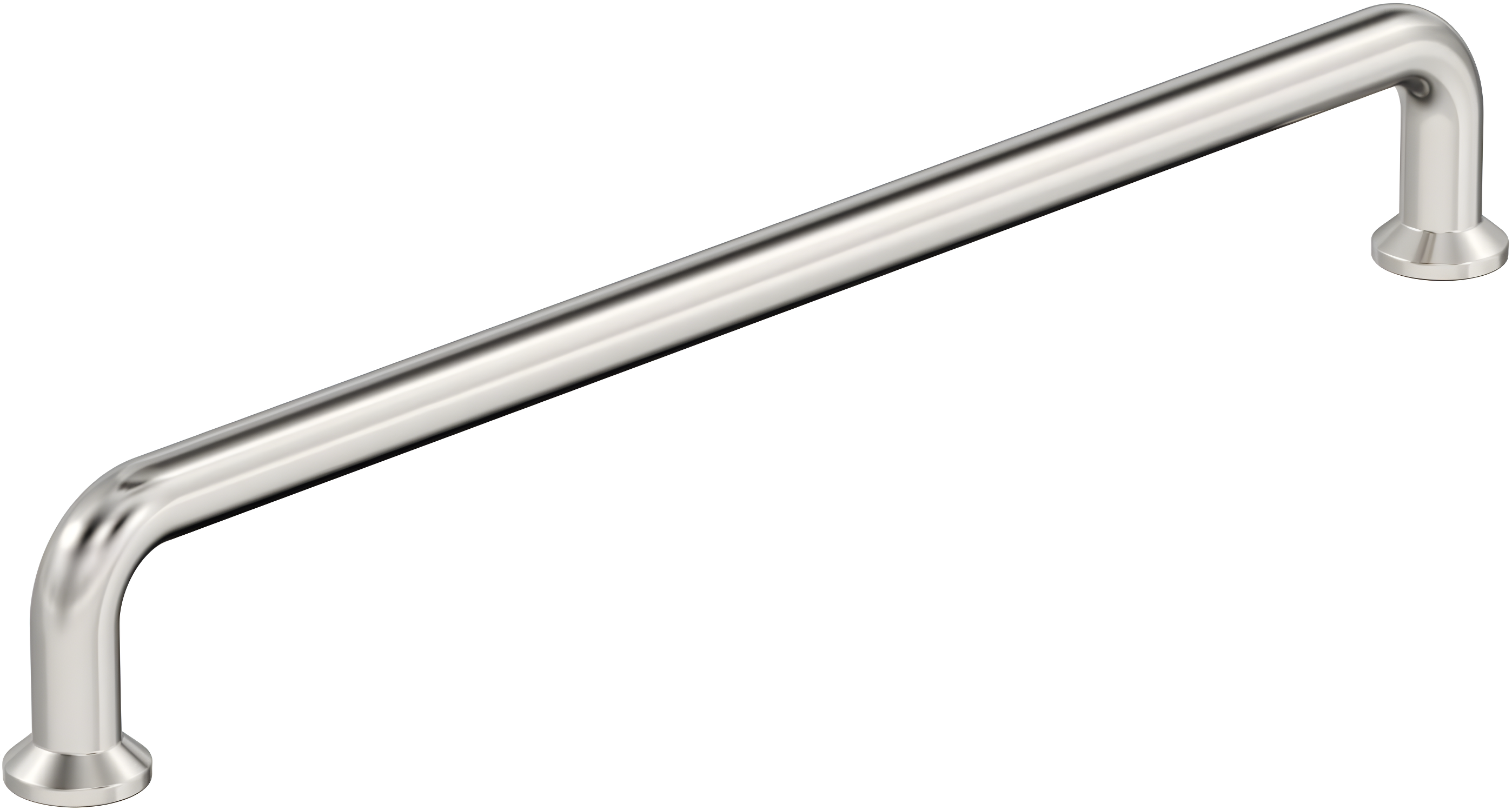 Amerock Factor 7-9/16 inch (192mm) Center-to-Center Polished Nickel Cabinet Pull