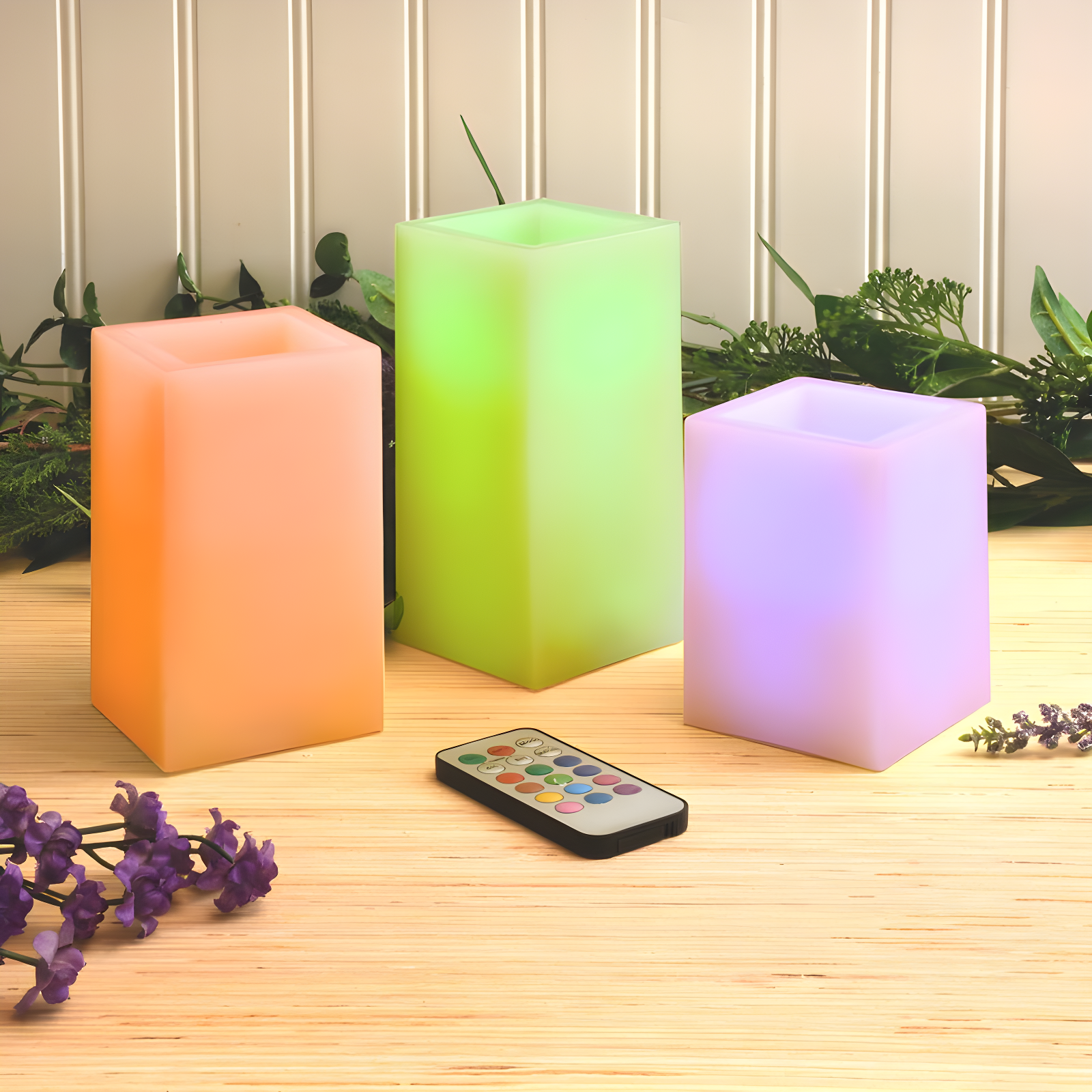 LumaBase Unscented Flameless Candle (Set of 3)