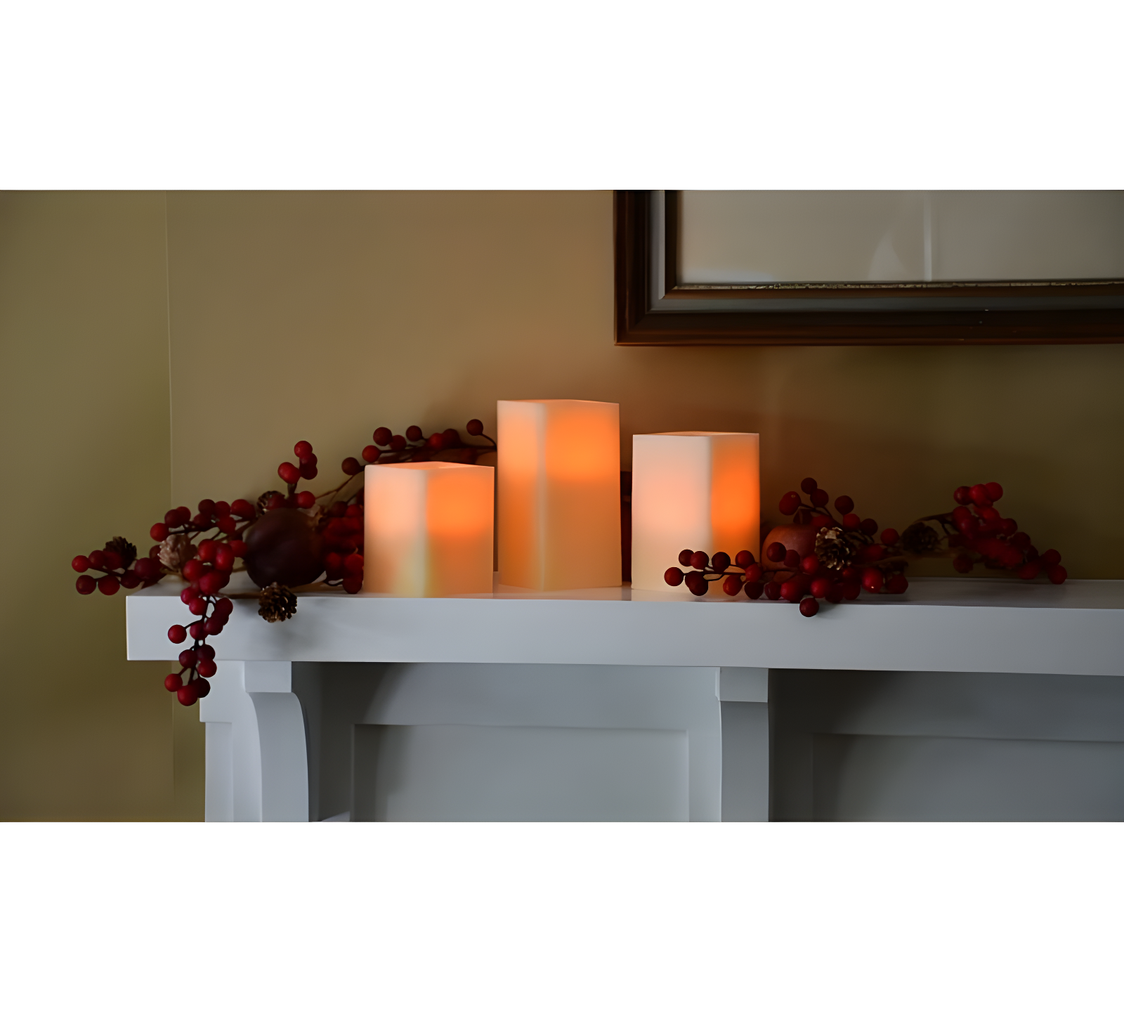 LumaBase Unscented Flameless Candle (Set of 3)