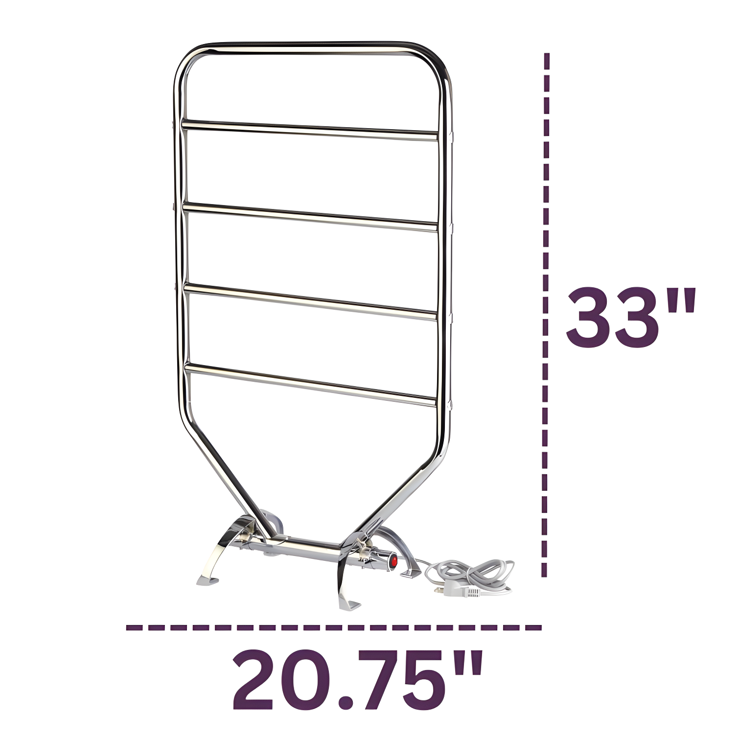 Warmrails Traditional Wall Mounted/Free Standing Towel Warmer Rack