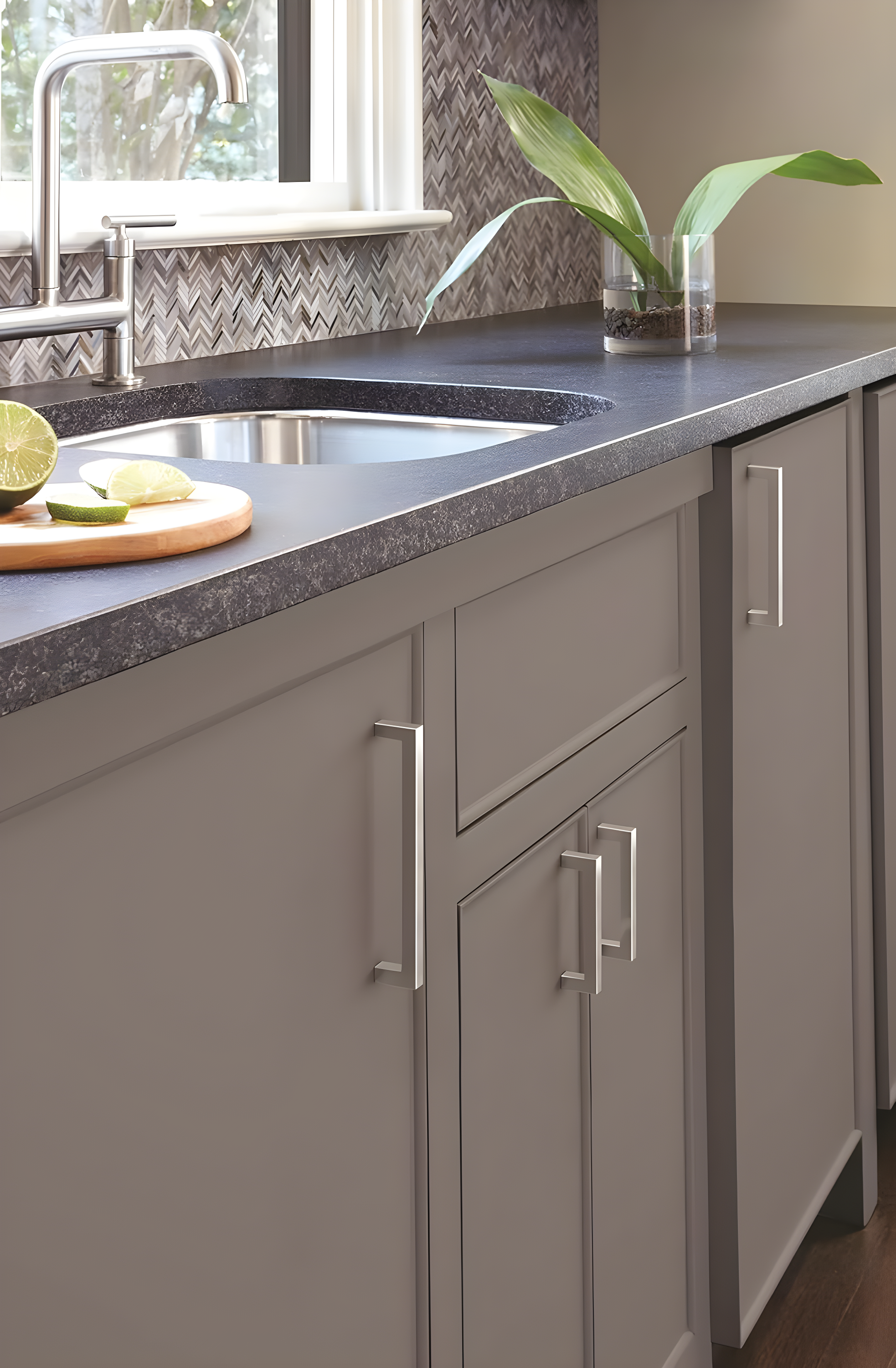 Amerock Monument 3-3/4 inch (96mm) Center-to-Center Polished Chrome Cabinet Pull