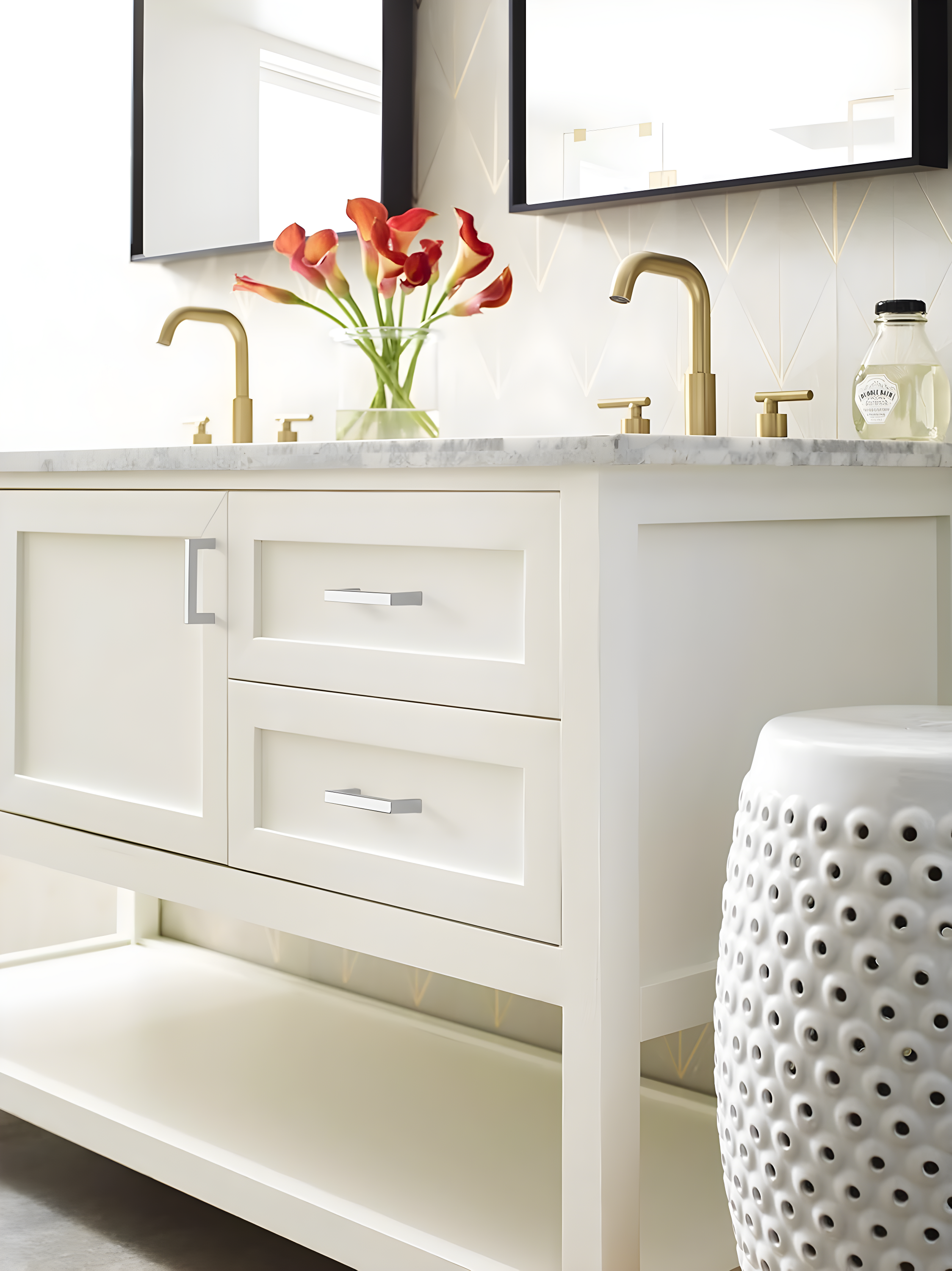 Amerock Monument 3-3/4 inch (96mm) Center-to-Center Polished Chrome Cabinet Pull