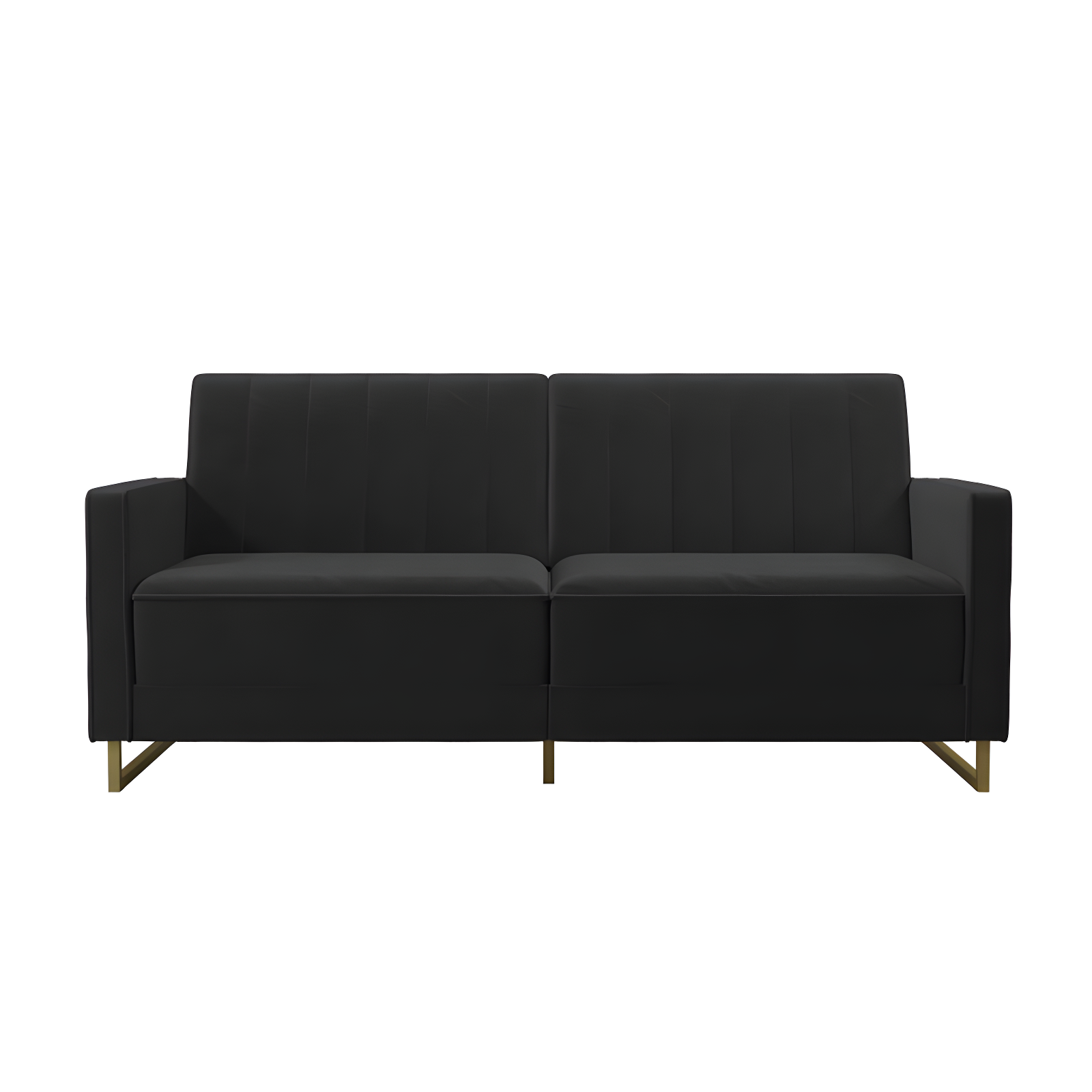 Skylar Full / Double 77'' Velvet Tufted Convertible Sofa