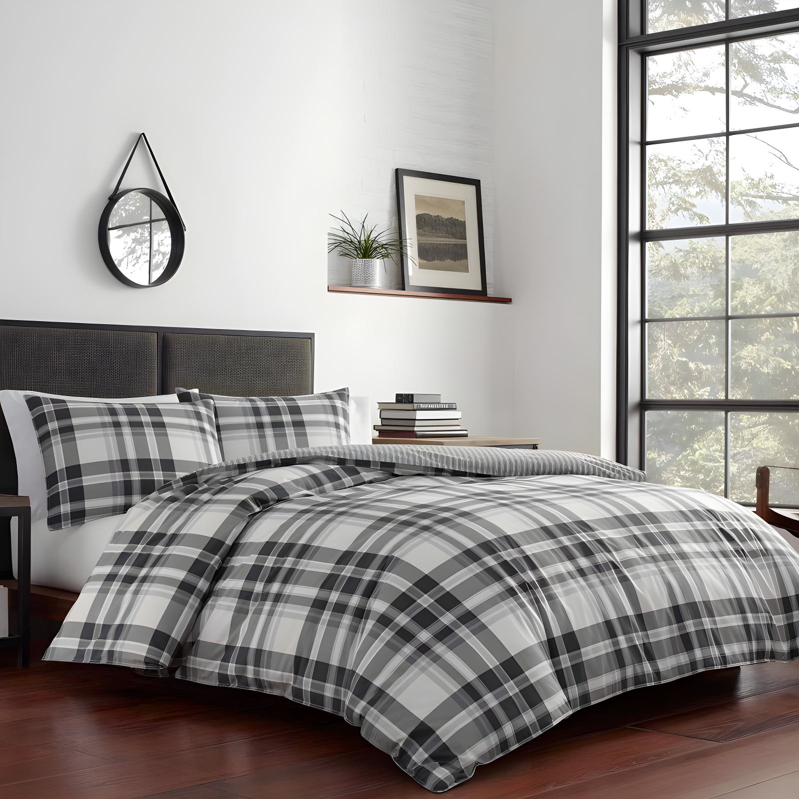 Eddie Bauer Coal Creek Plaid Cotton Comforter Set