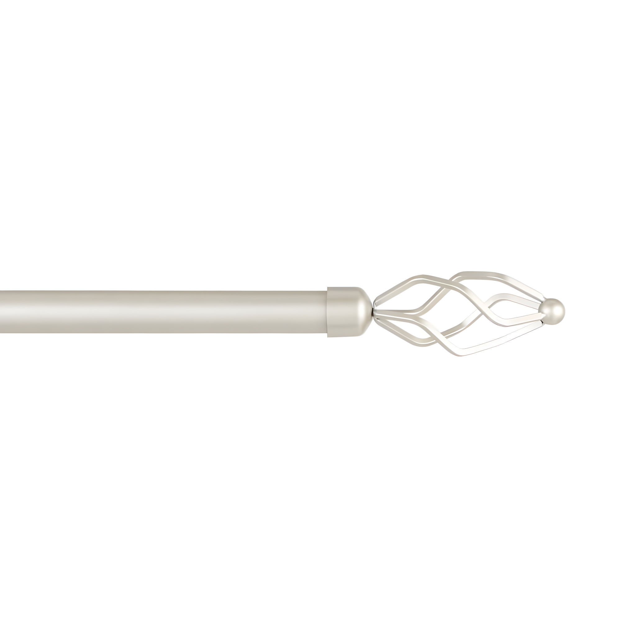 Amalgamated Textiles Exclusive Home Lancelot 1" Window Curtain Rod and Finial Set, Adjustable