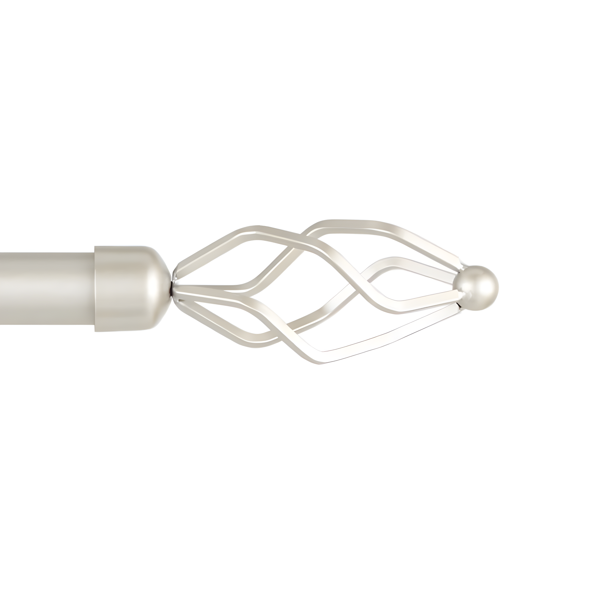 Amalgamated Textiles Exclusive Home Lancelot 1" Window Curtain Rod and Finial Set, Adjustable