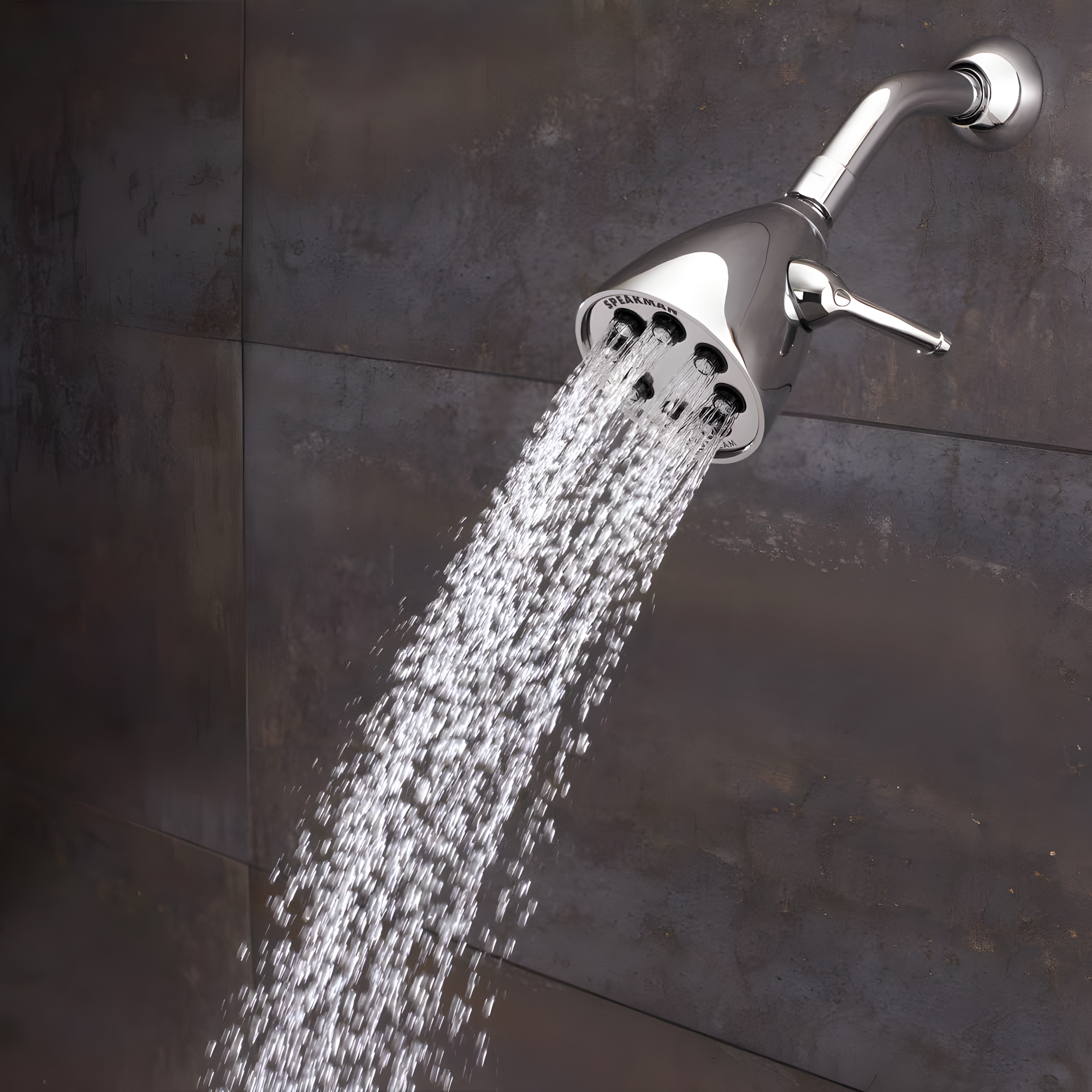 Speakman S-2251 Signature Icon Anystream Adjustable High Pressure Shower Head - 2.5 GPM Solid Brass Replacement Bathroom Showerhead, Polished Chrome