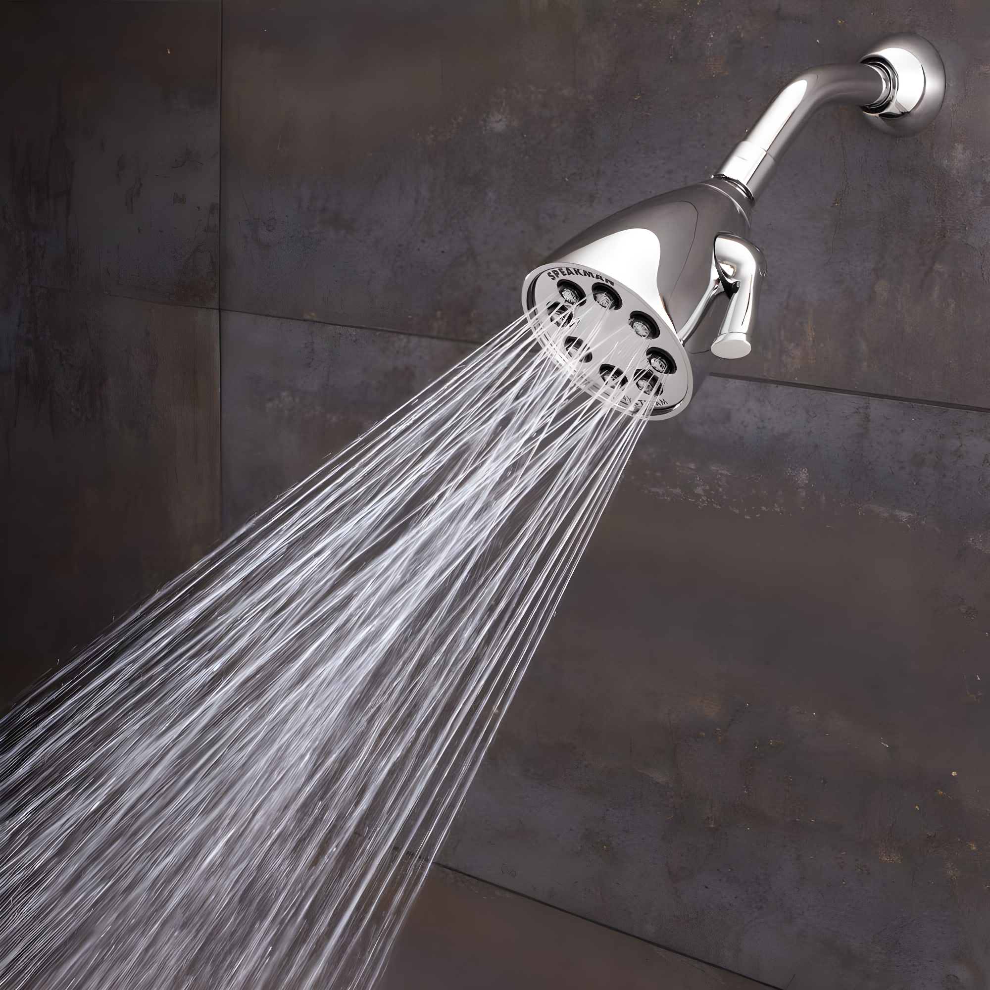 Speakman S-2251 Signature Icon Anystream Adjustable High Pressure Shower Head - 2.5 GPM Solid Brass Replacement Bathroom Showerhead, Polished Chrome