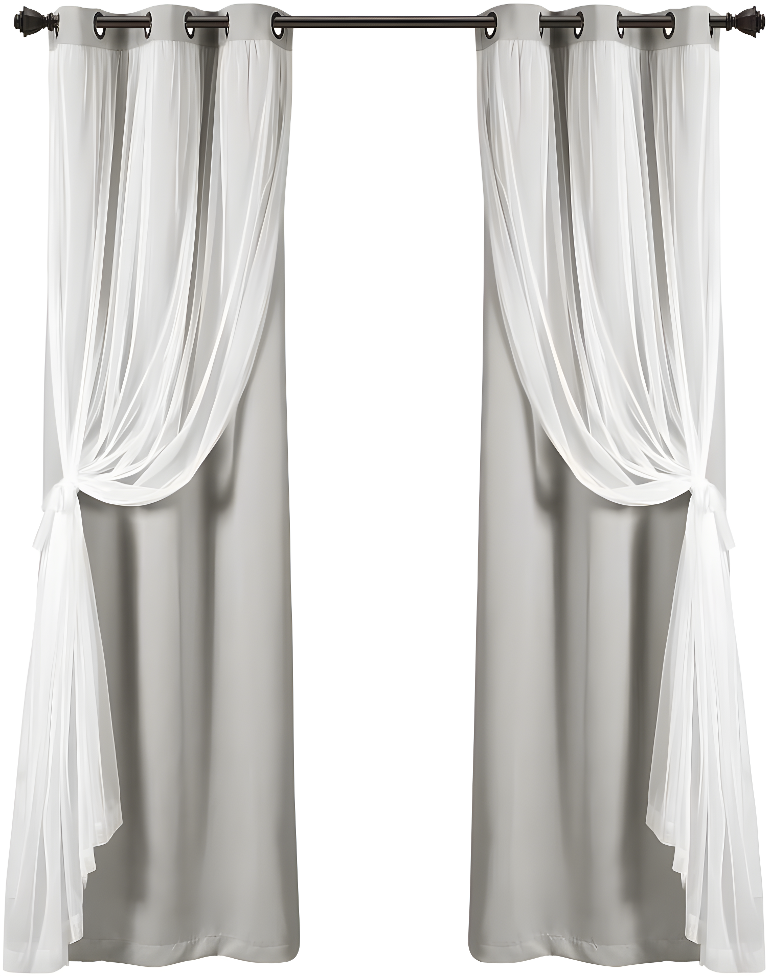 Lush Decor Polyester Blackout Curtain Pair (Set of 2)