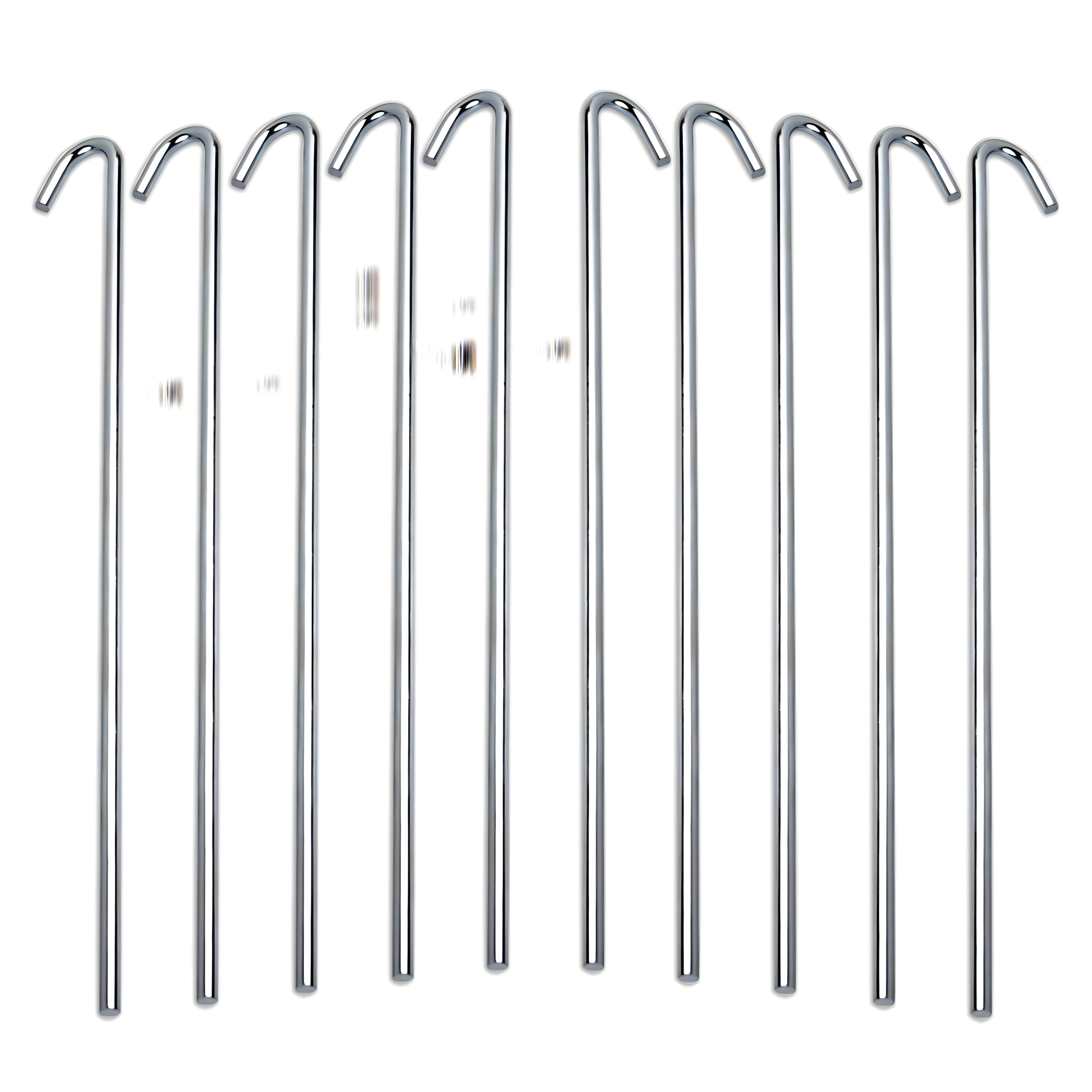 Tent Stakes Heavy Duty Metal, Galvanized Rust-Free Yard Stakes, Garden Edging Fence Hook | Tent Stakes Metal for Outdoor Camping, Tent Pegs