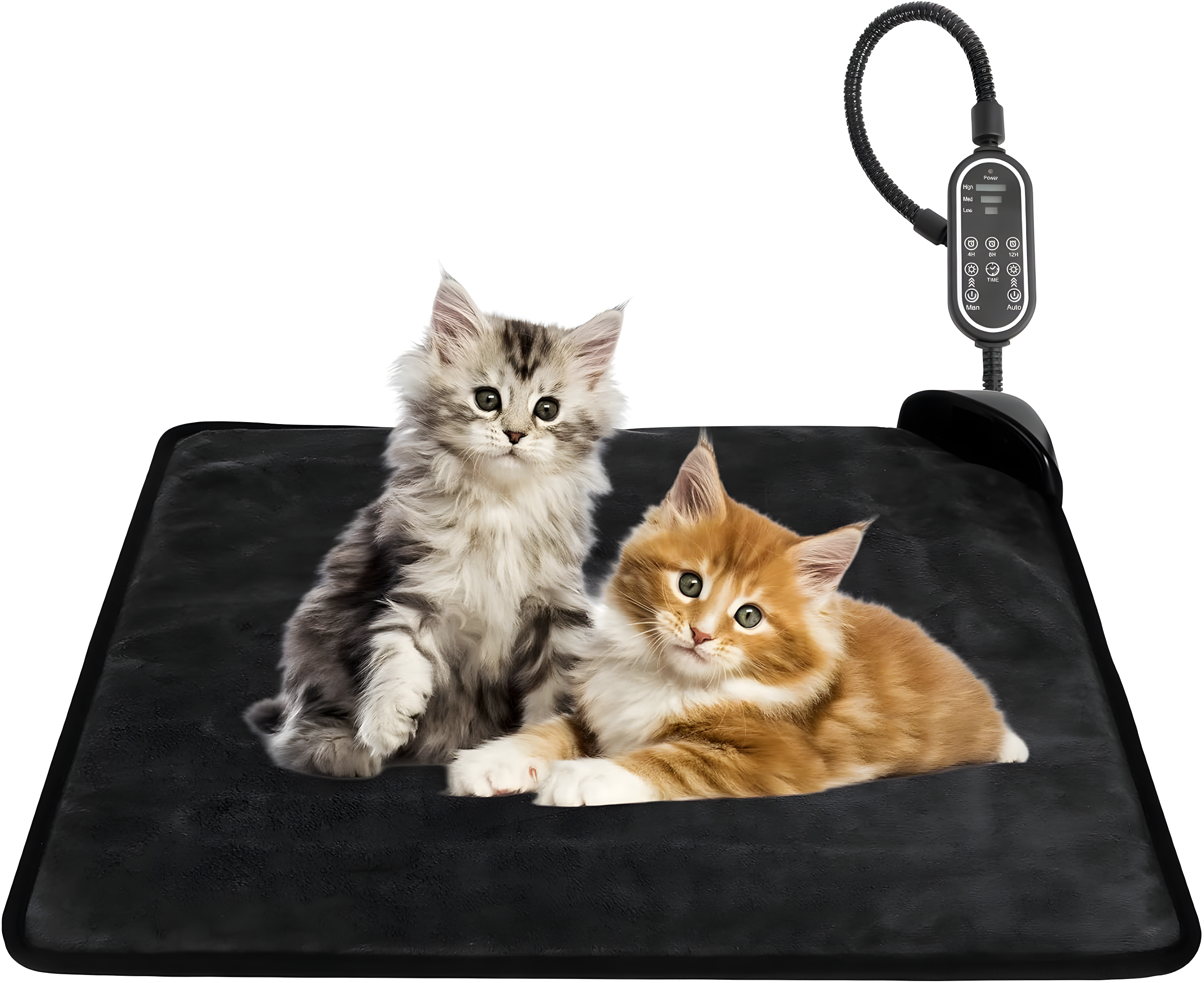 Archie & Oscar™ Cat Heating Pad & Dog Heating Pad, Jim Timer and Jim Level Temperature Smart Sensor Electric Pet Heating Pad with Chew Resistant Cord, Indoor Outdoor Warm Heated Bed for Dogs Cats -17.7x17.7