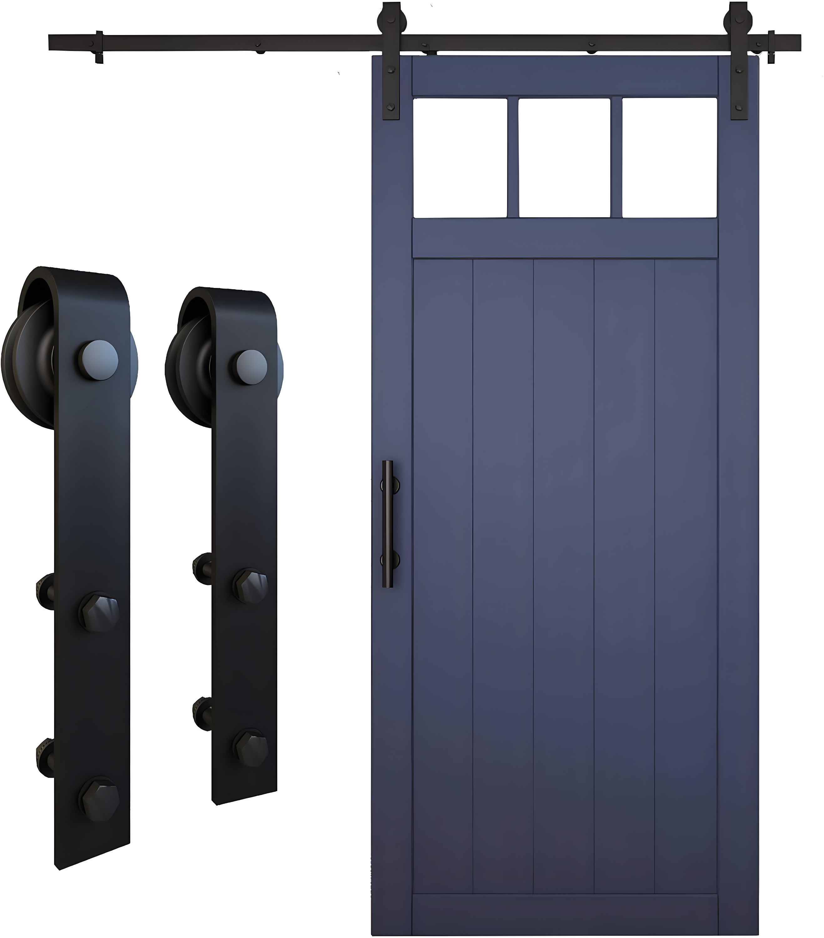 National Hardware Standard Single Barn Door Hardware Kit
