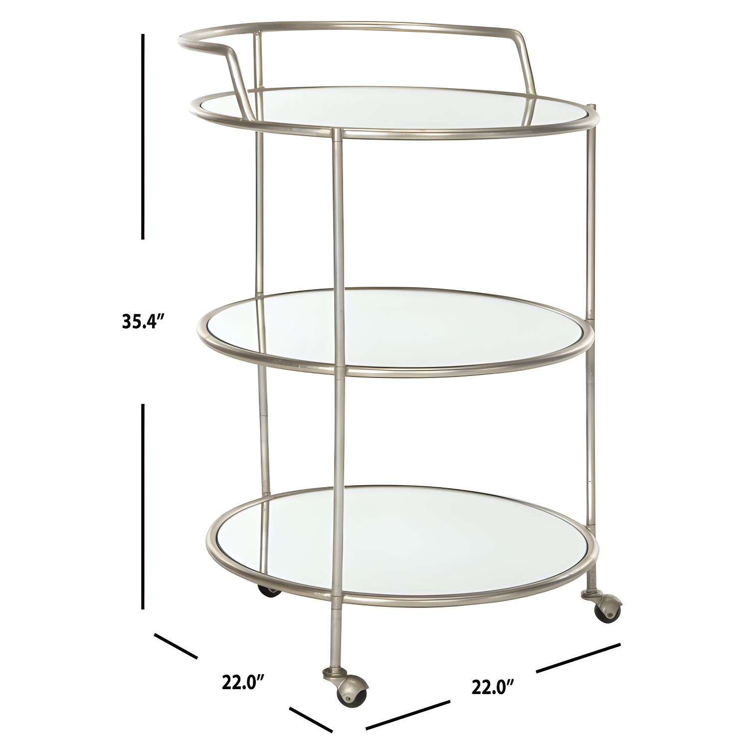 Oxendine Metal Bar Cart