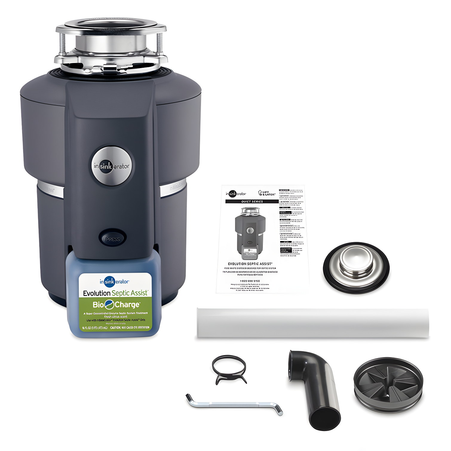 InSinkErator Evolution Septic Assist 3/4 HP Continuous Feed Garbage Disposal