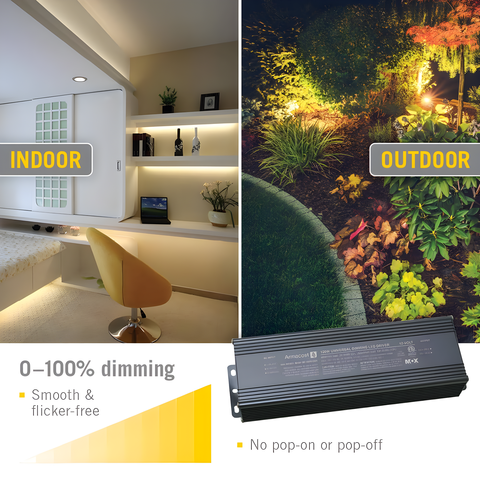 Universal Dimming Power Supply 120W 12V Electronic Transformer