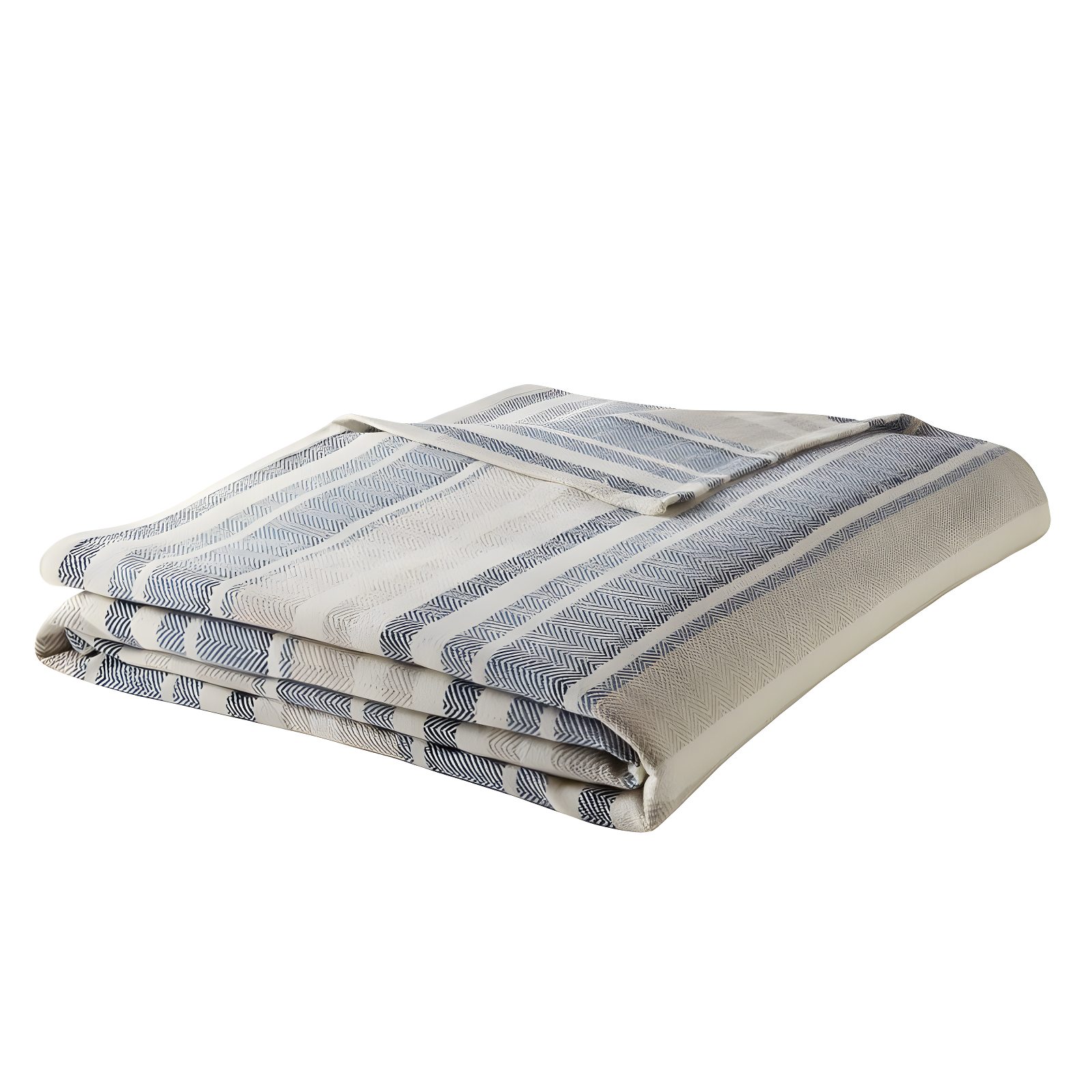 Eddie Bauer Herringbone Cotton Reversible Blanket