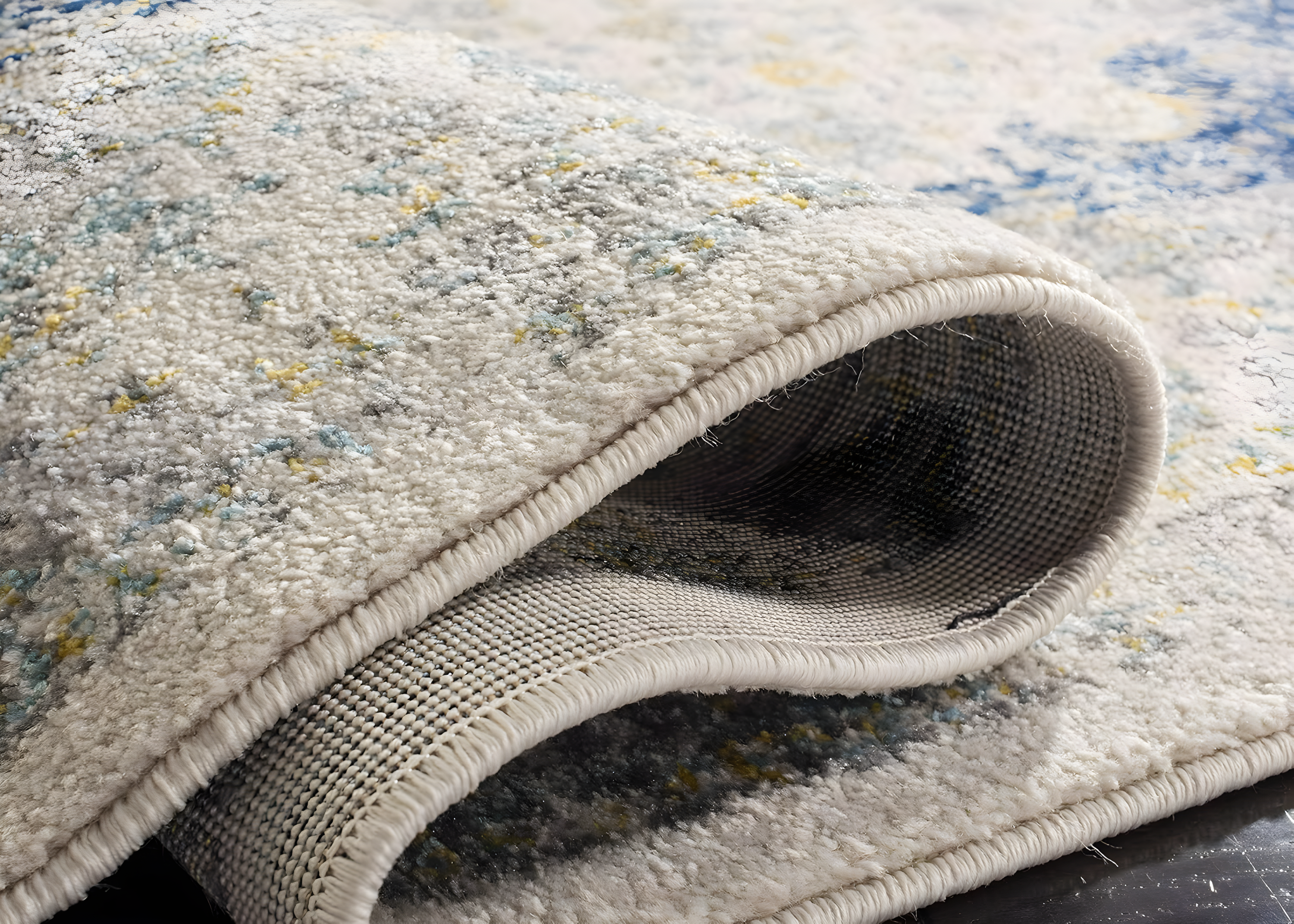 Evoke EVK220 Power Loomed Runner Rug - Ivory/Blue - 2'2"x9' - Safavieh.