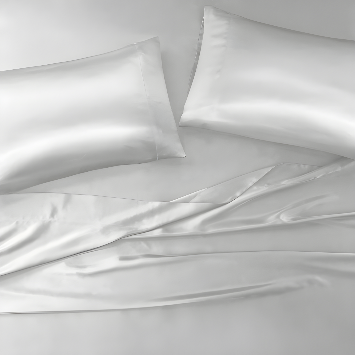 Madison Park Essentials Satin Luxury 2PC Pillowcases (Set of 2)